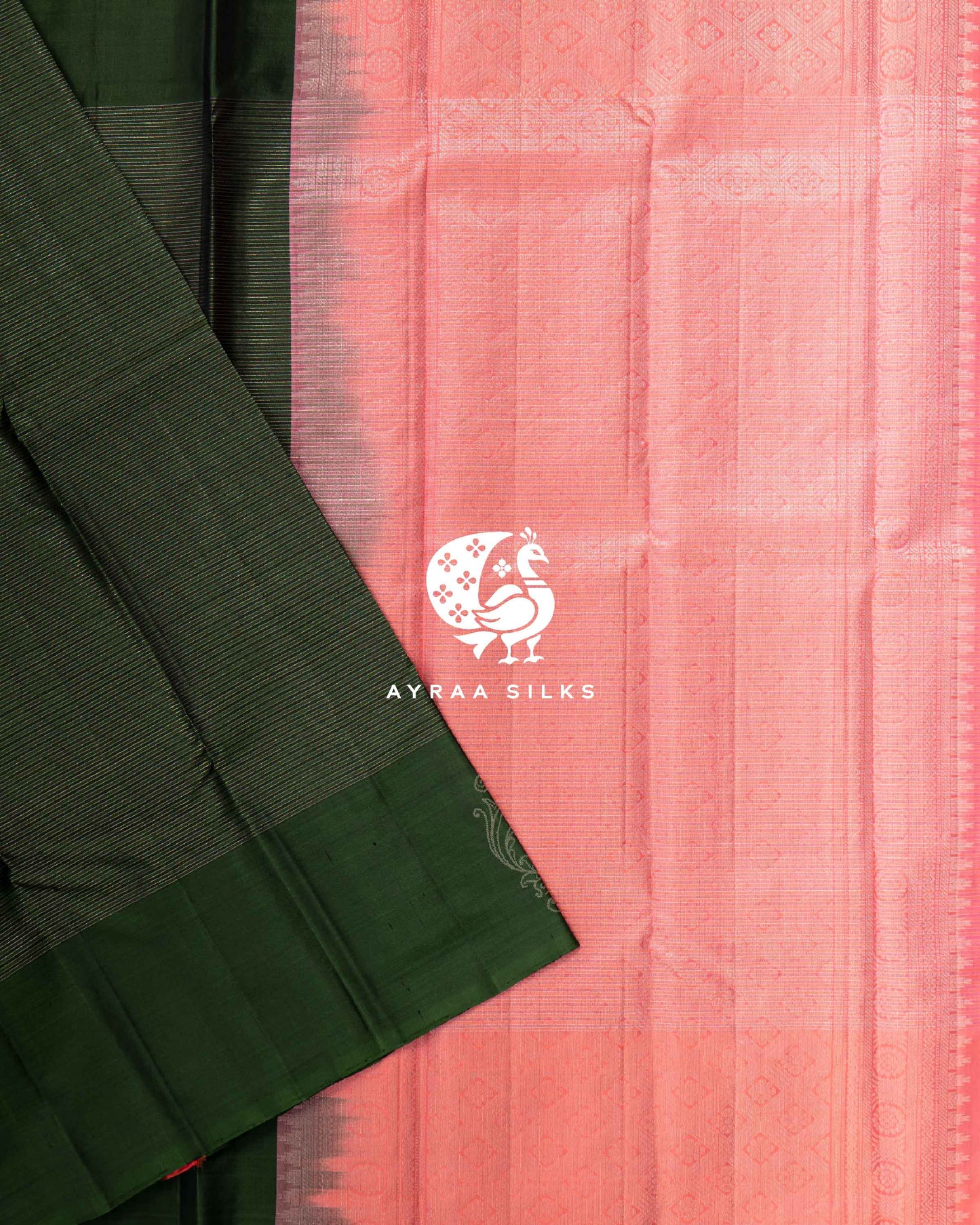 Green Butterfly Kanchipuram Saree