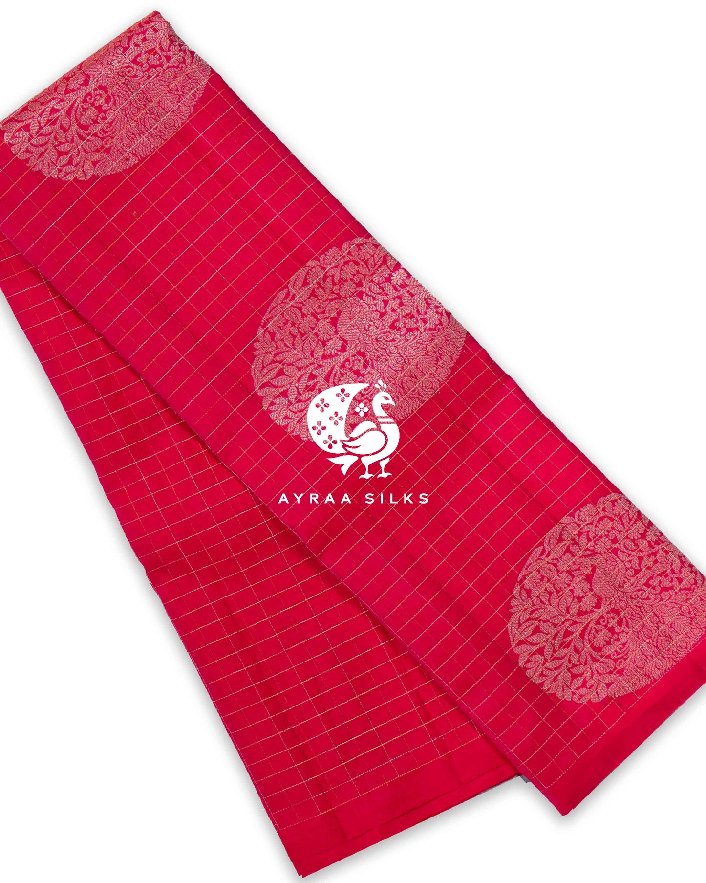 Fuchsia Mayil Kanchipuram Saree