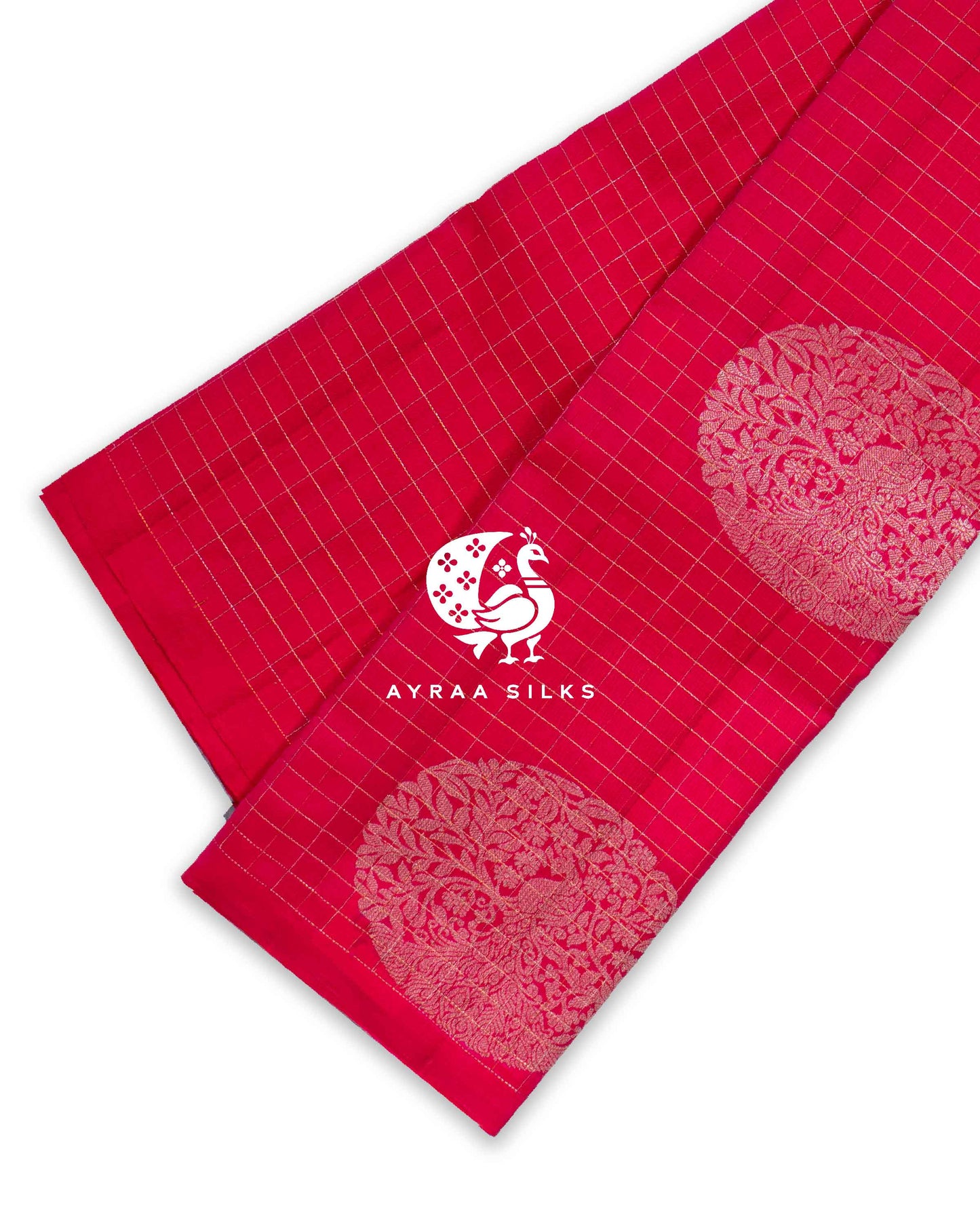 Fuchsia Mayil Kanchipuram Saree