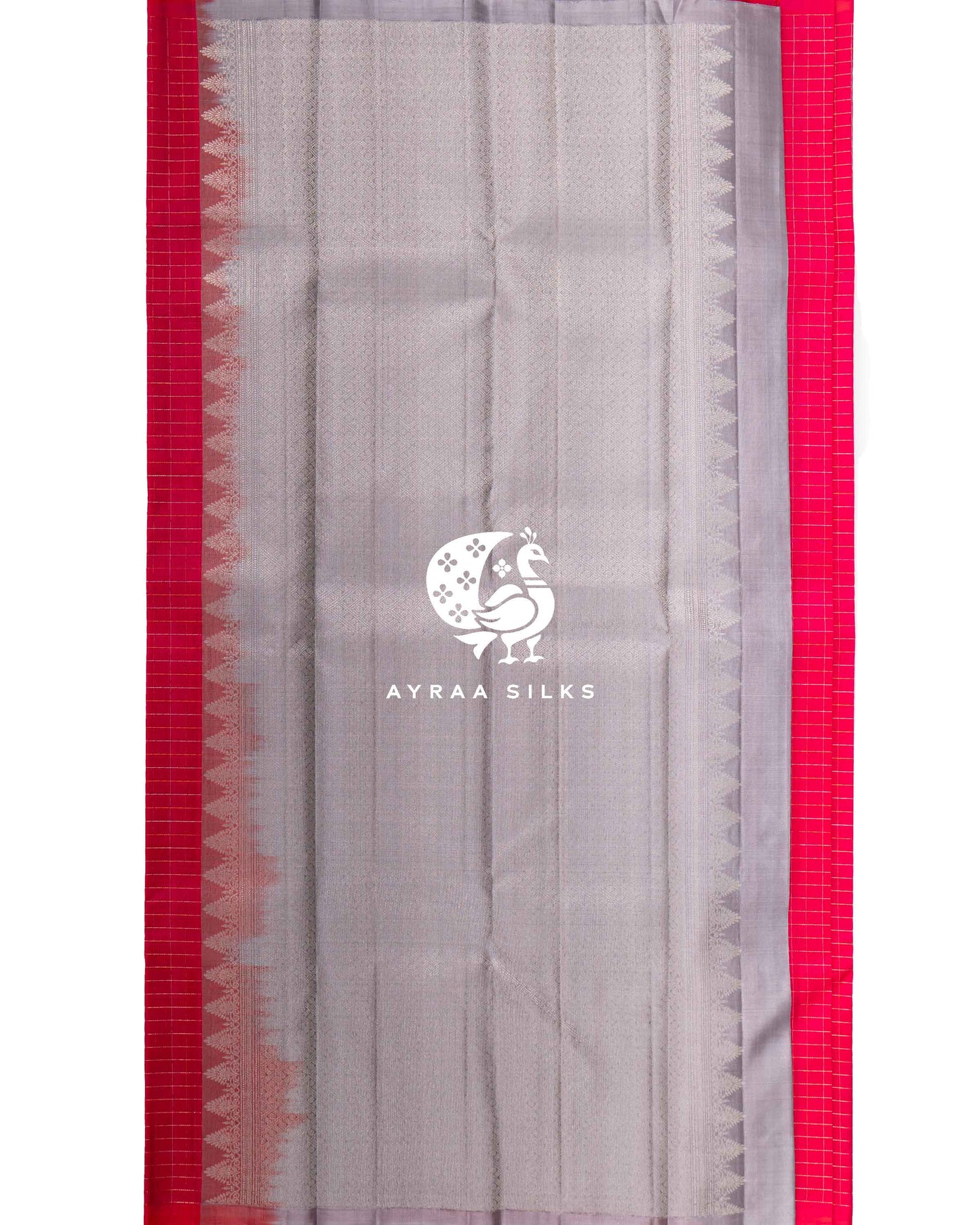 Fuchsia Mayil Kanchipuram Saree