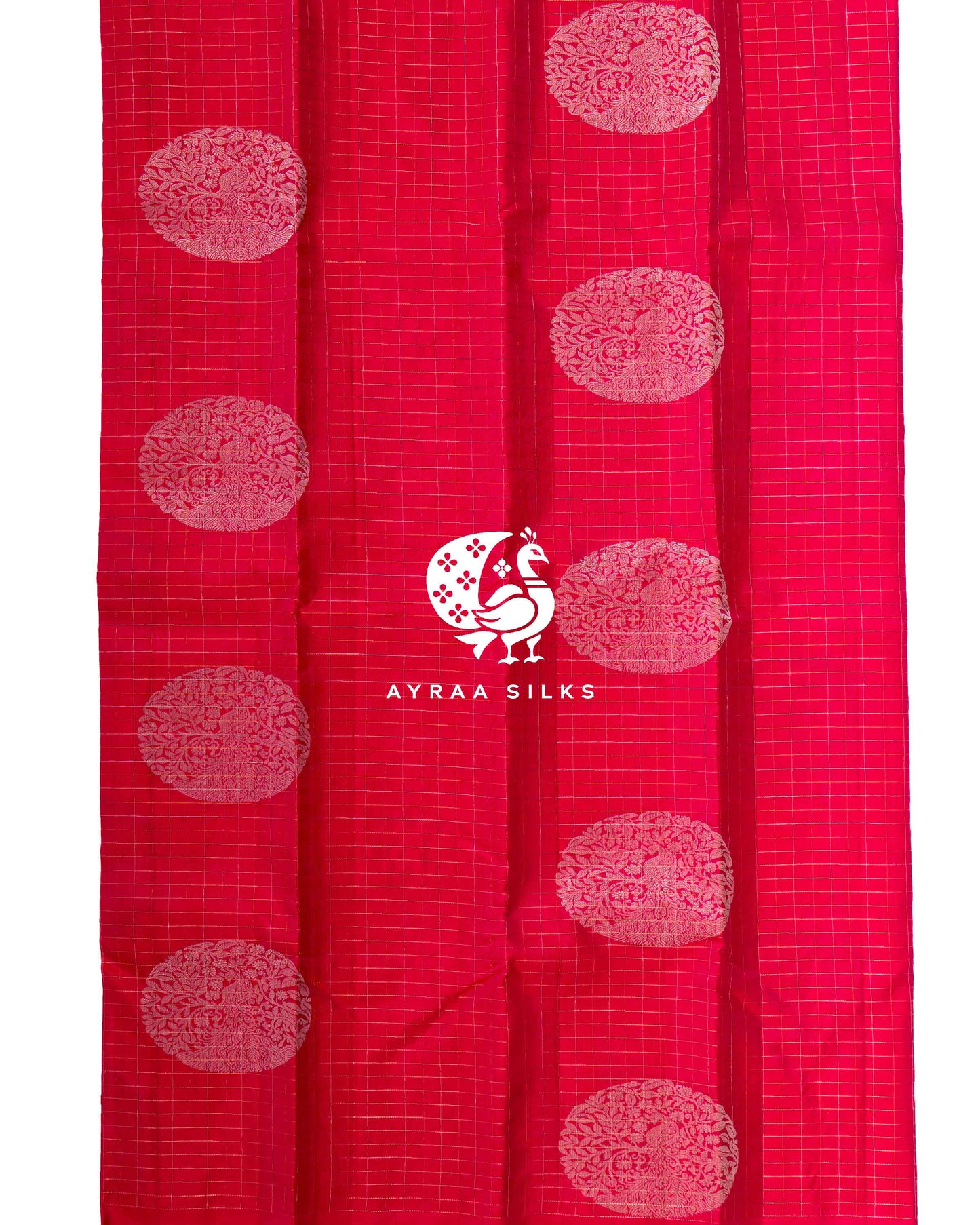 Fuchsia Mayil Kanchipuram Saree