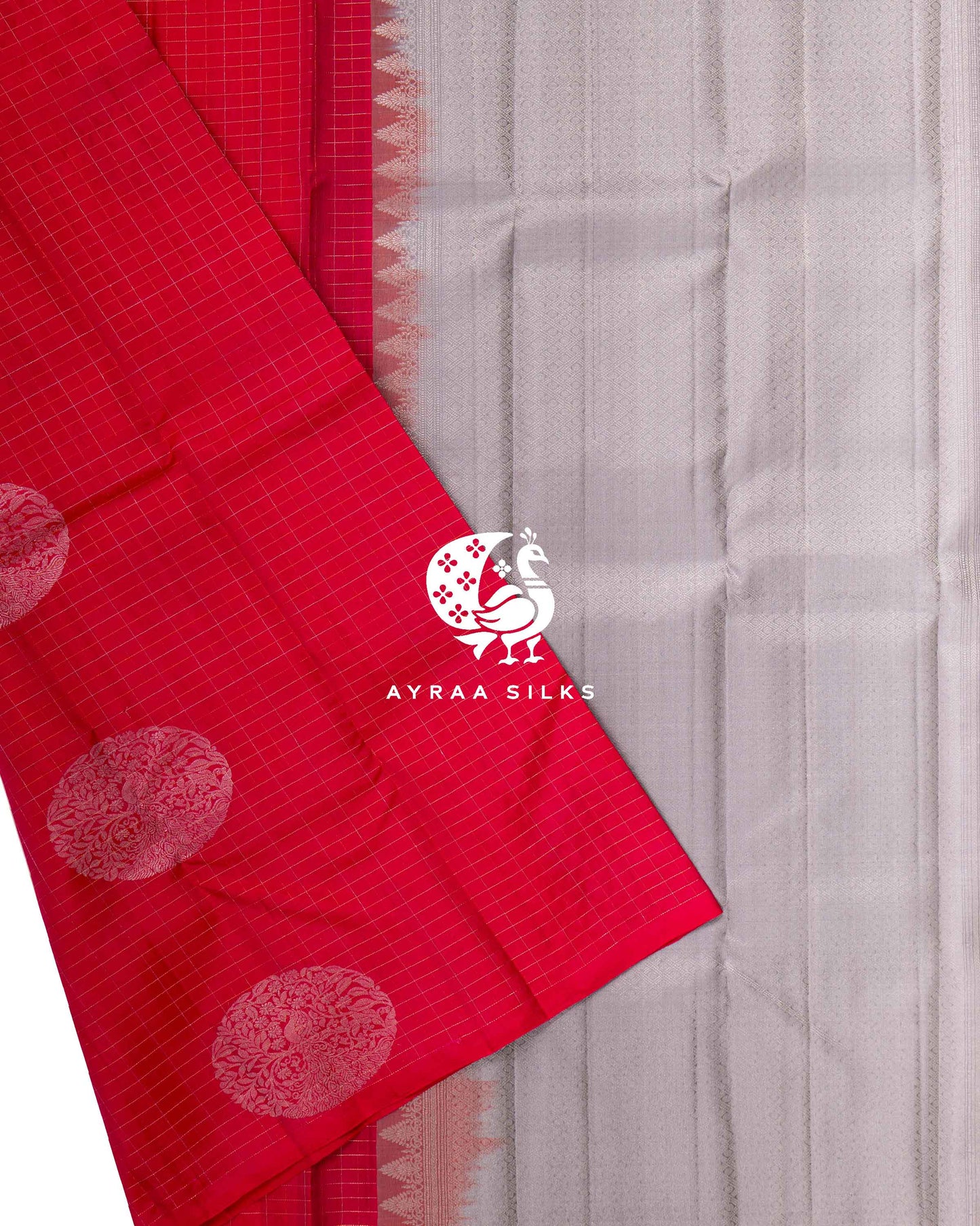Fuchsia Mayil Kanchipuram Saree