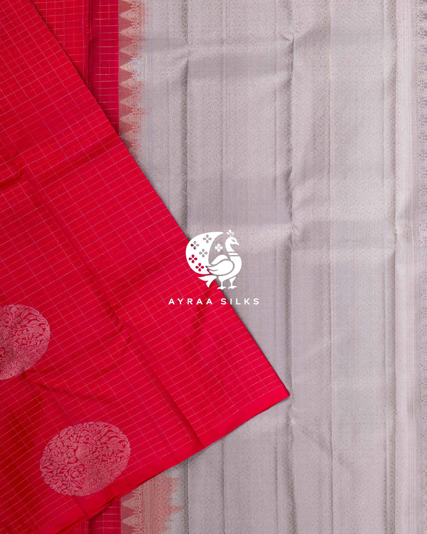 Fuchsia Mayil Kanchipuram Saree