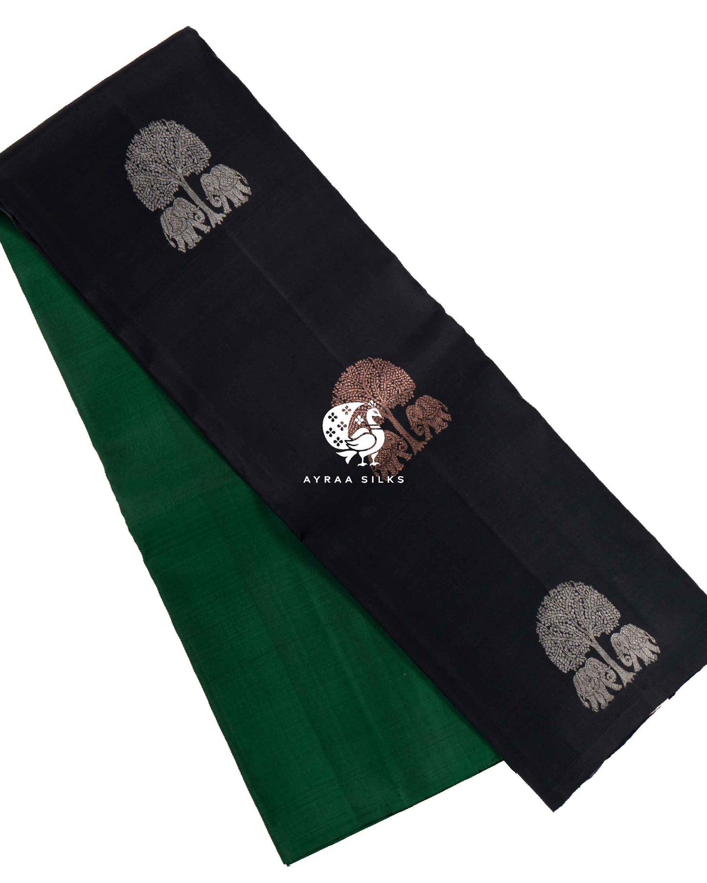 Black Annam Kanchipuram Saree