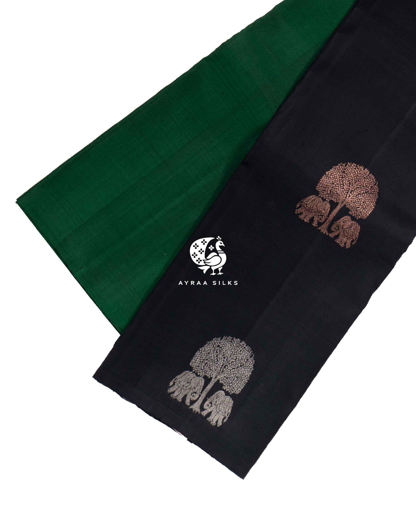 Black Annam Kanchipuram Saree