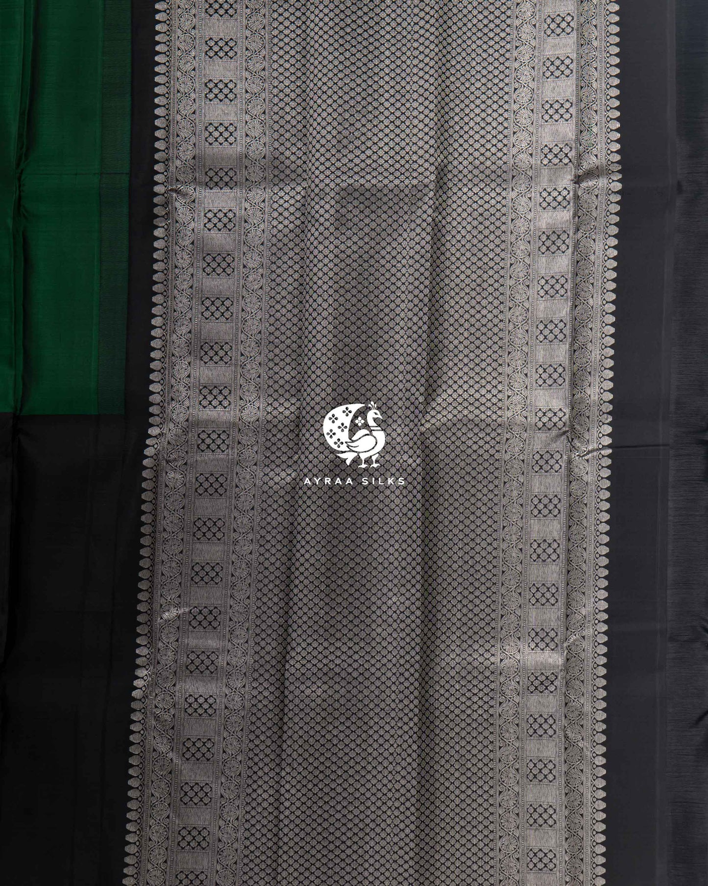 Black Annam Kanchipuram Saree