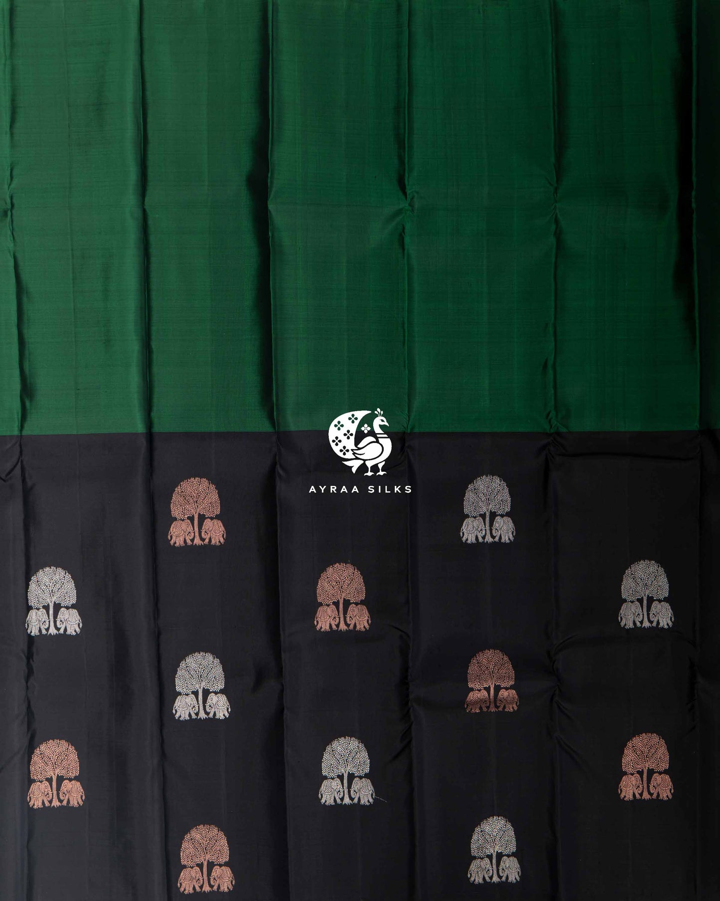 Black Annam Kanchipuram Saree