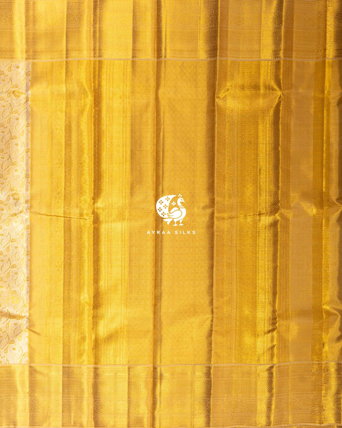 Champagne Vines Kanchipuram Saree
