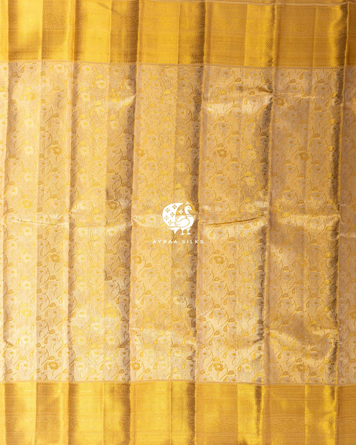 Champagne Vines Kanchipuram Saree