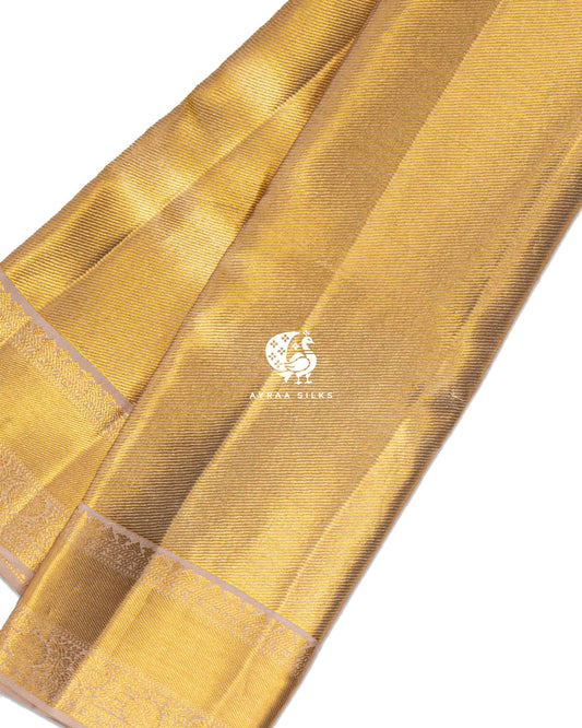 Gold Rekku Kanchipuram Silk Saree