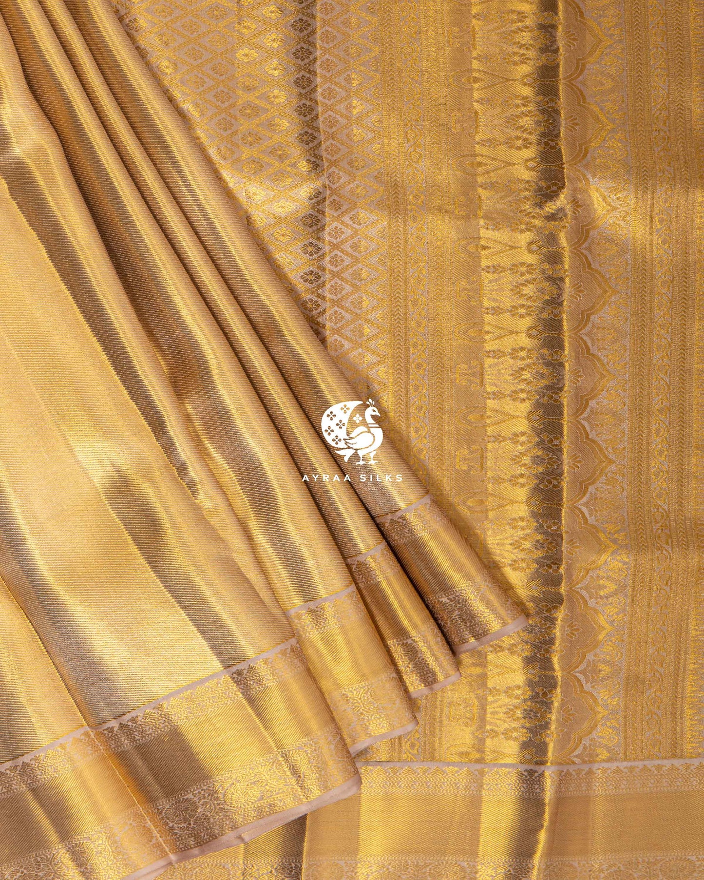 Gold Rekku Kanchipuram Saree