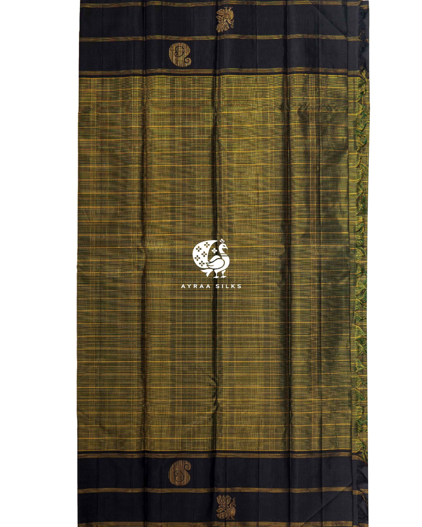 Black Vaira Kattam Kanchipuram Saree