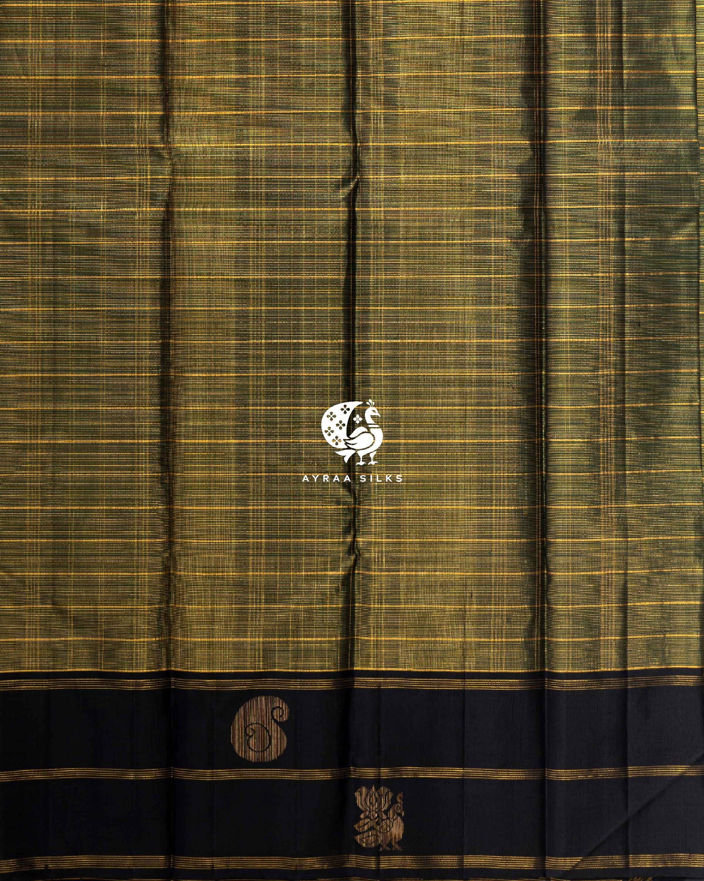 Black Vaira Kattam Kanchipuram Saree