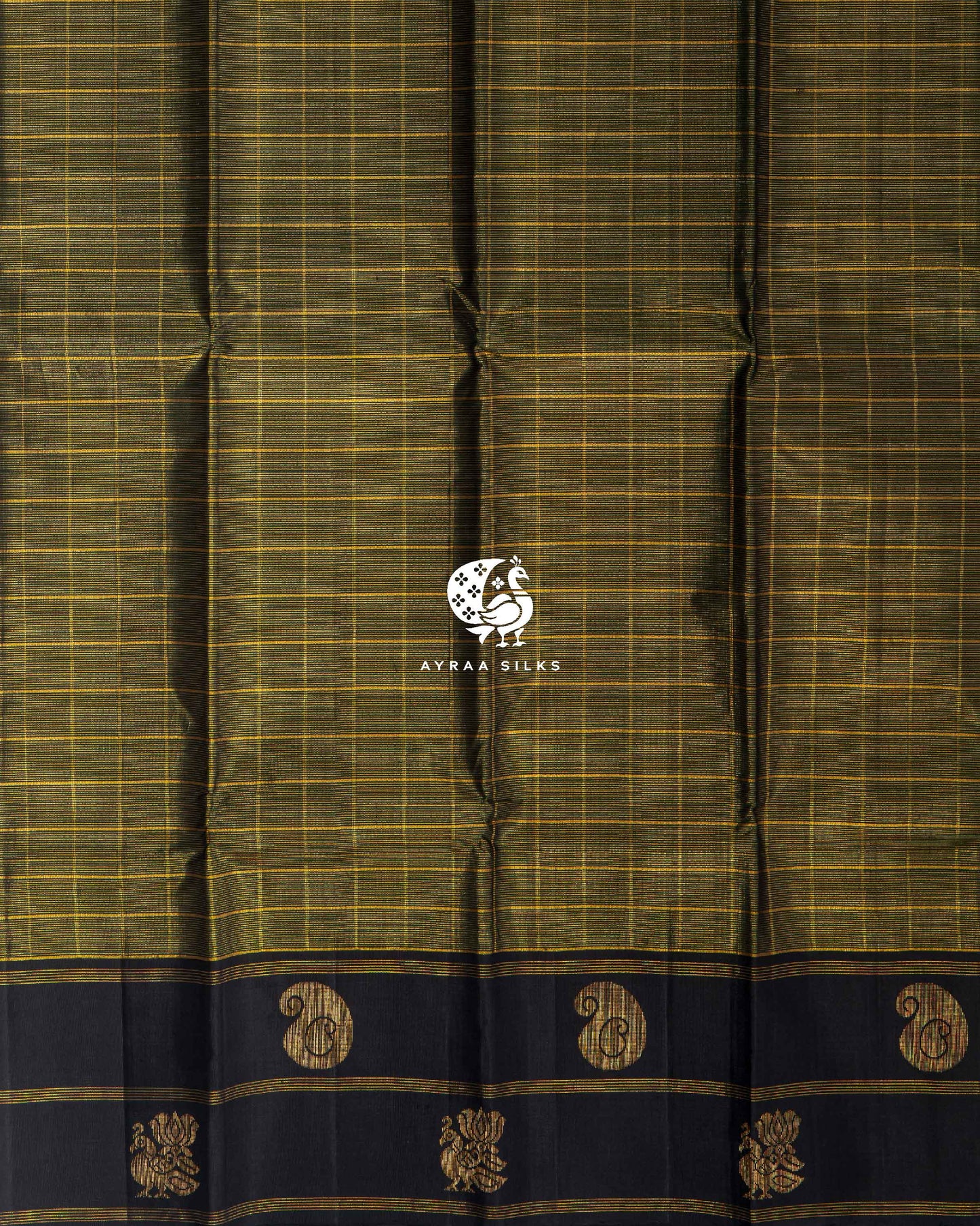 Black Vaira Kattam Kanchipuram Saree