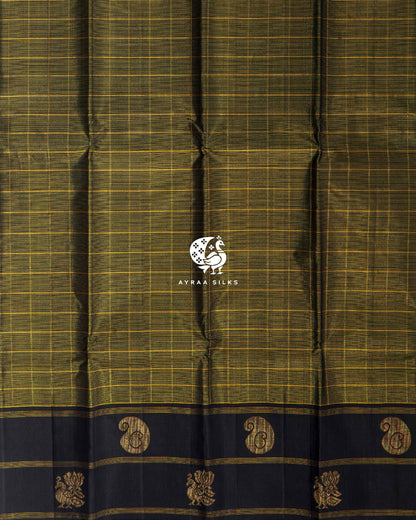 Black Vaira Kattam Kanchipuram Silk Saree