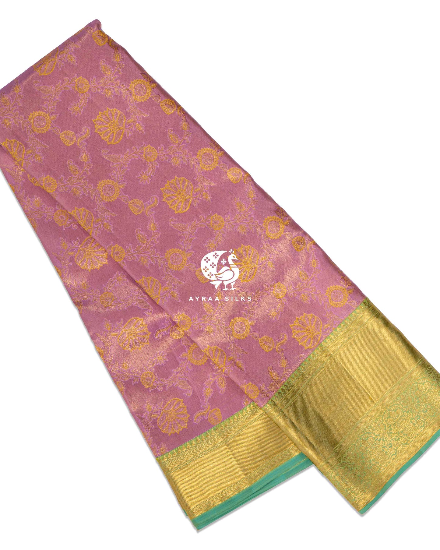 Rose Kamalam Kanchipuram Saree