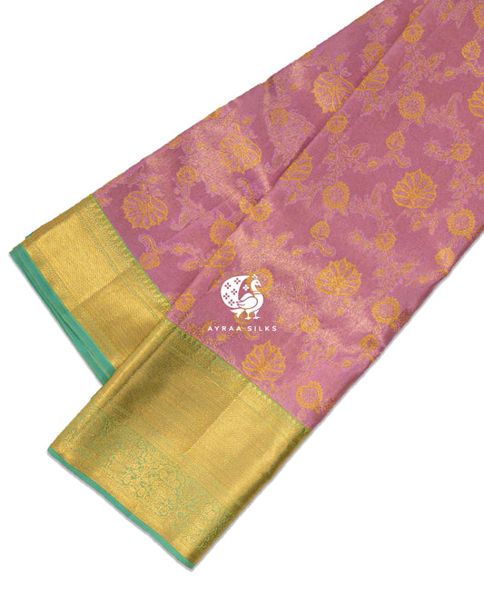 Rose Kamalam Kanchipuram Saree