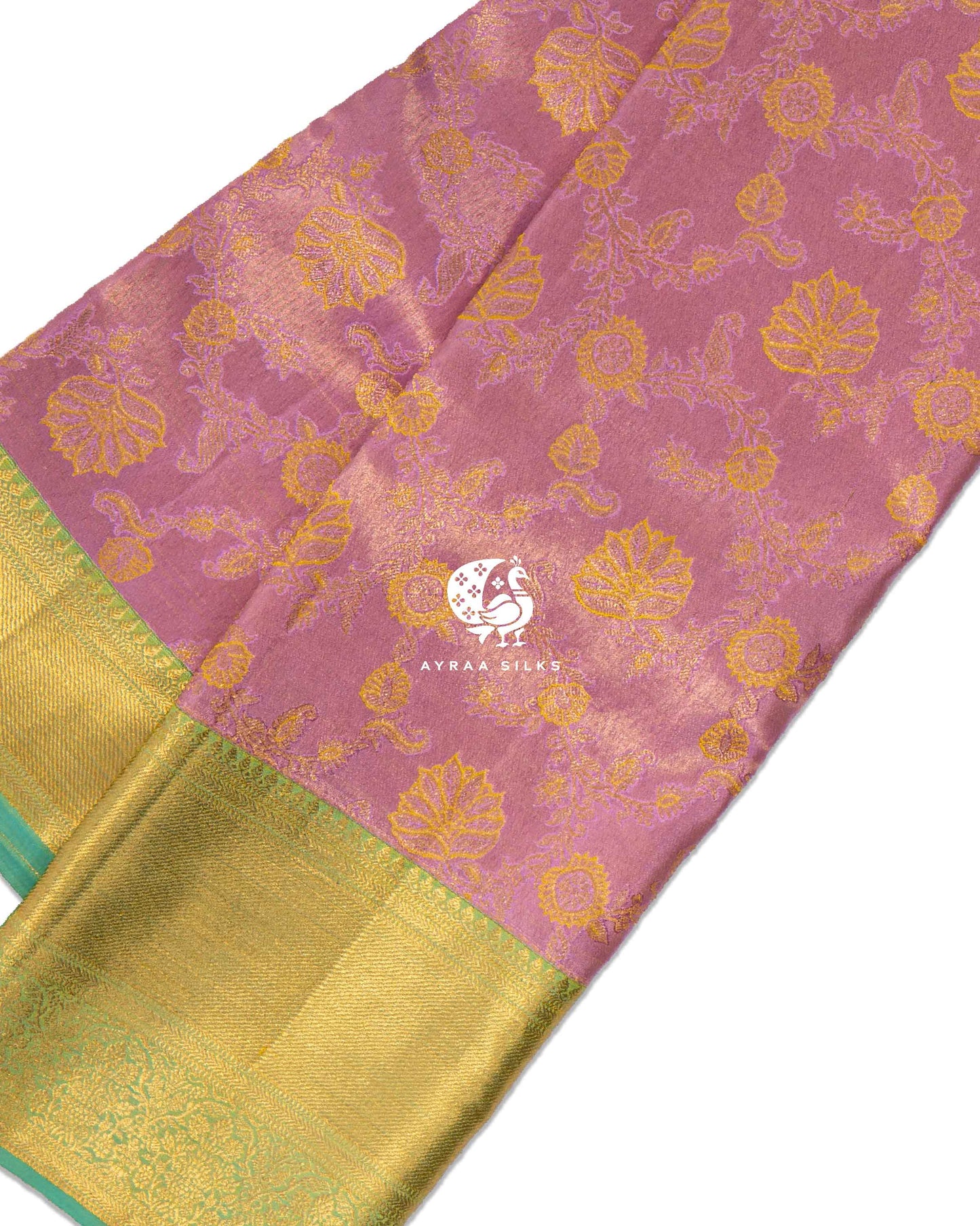 Rose Kamalam Kanchipuram Saree