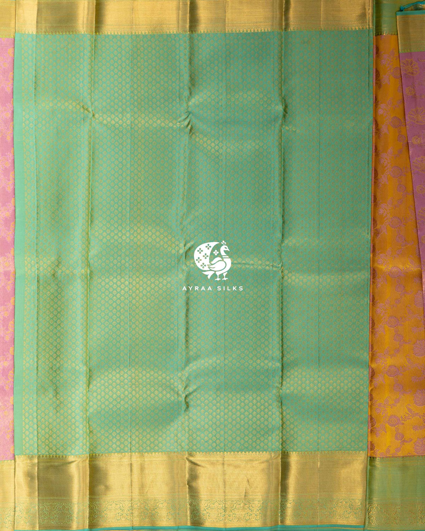 Rose Kamalam Kanchipuram Saree