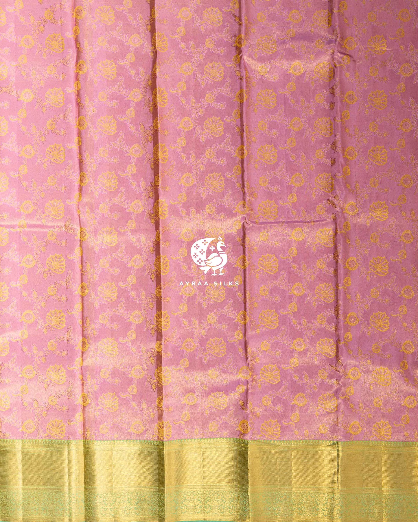 Rose Kamalam Kanchipuram Saree