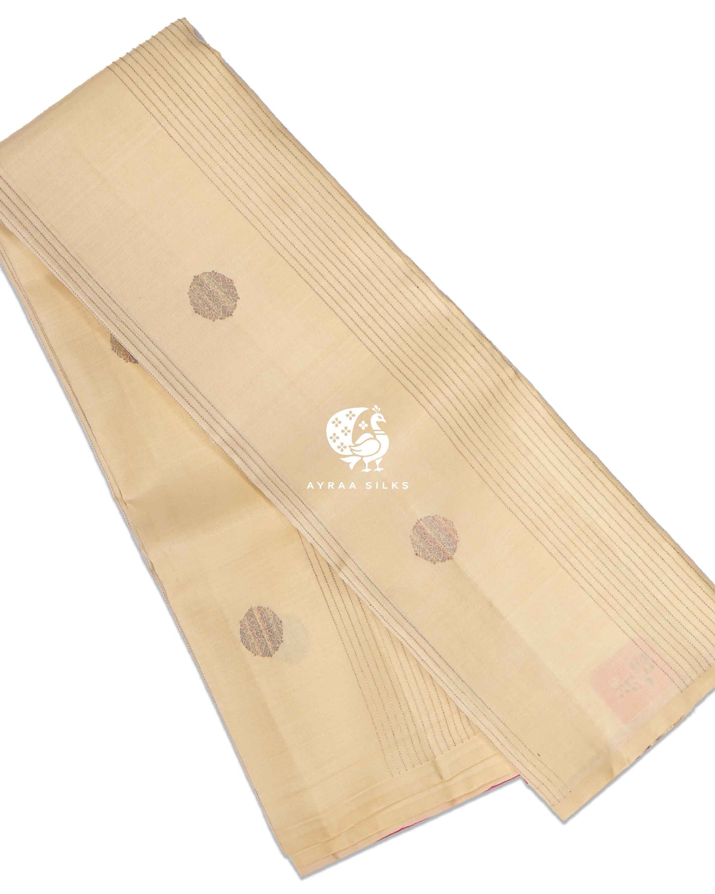 Ivory Multi-Zari Kanchipuram Saree
