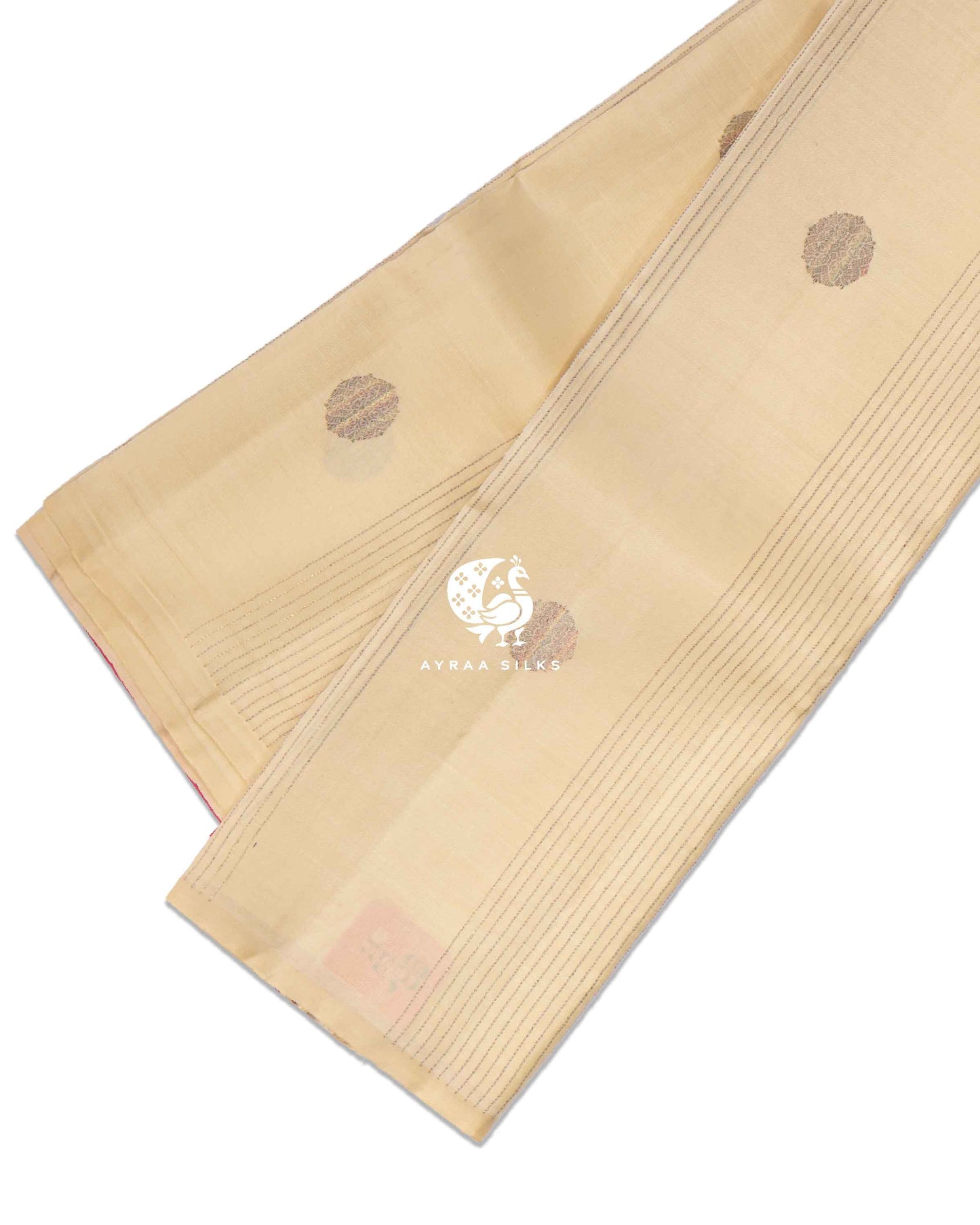 Ivory Multi-Zari Kanchipuram Saree