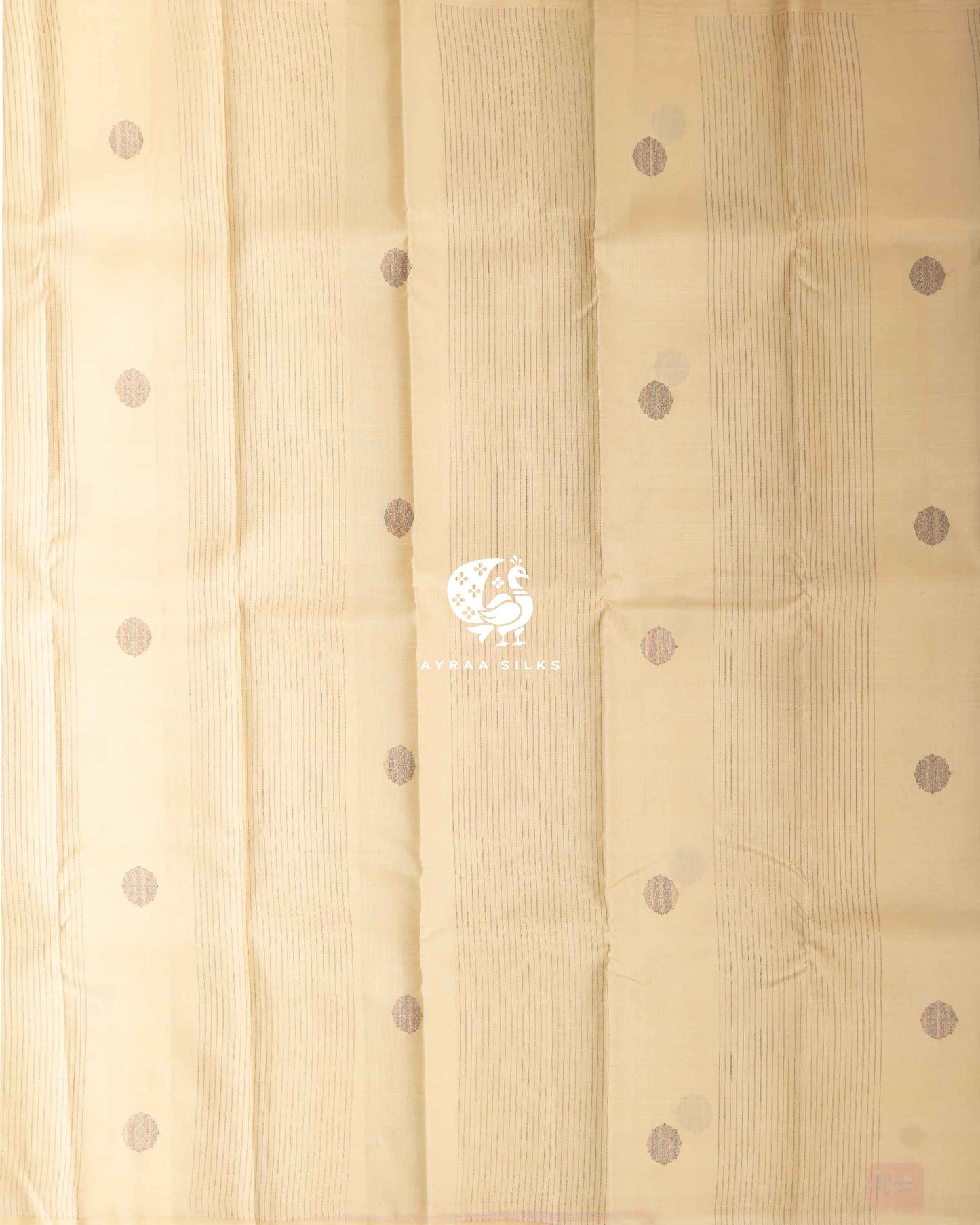 Ivory Multi-Zari Kanchipuram Saree