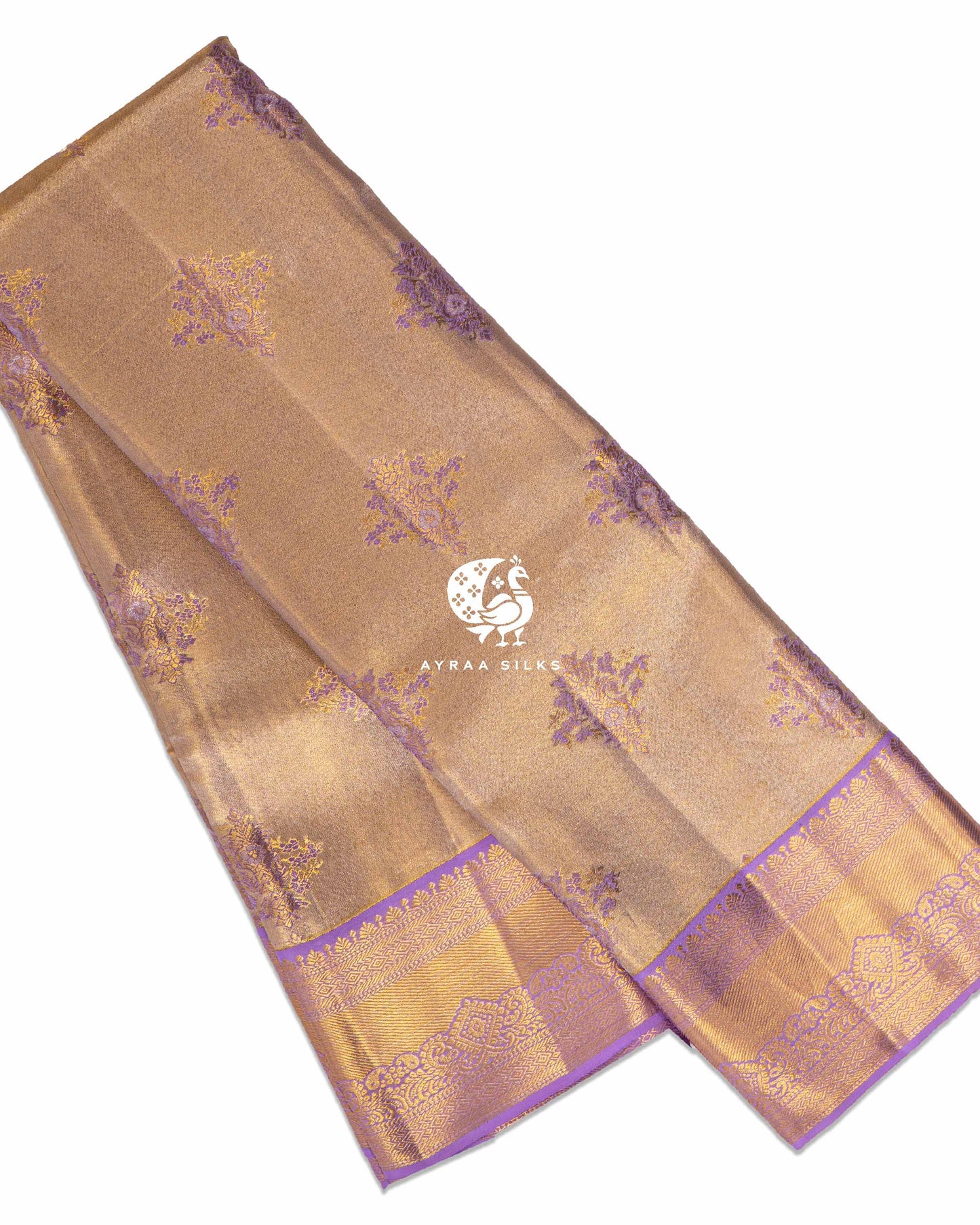 Champagne Zari Kanchipuram Saree