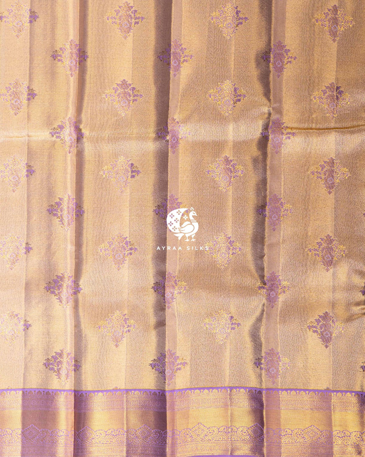 Champagne Zari Kanchipuram Saree