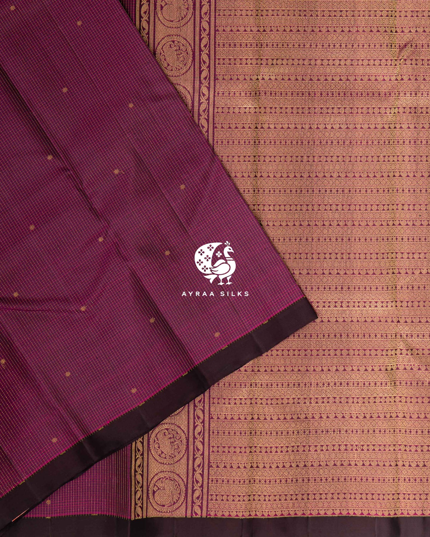 Wine Kattam Kanchipuram Saree