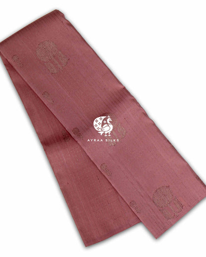 Muted Coral Butta Kanchipuram Silk Saree