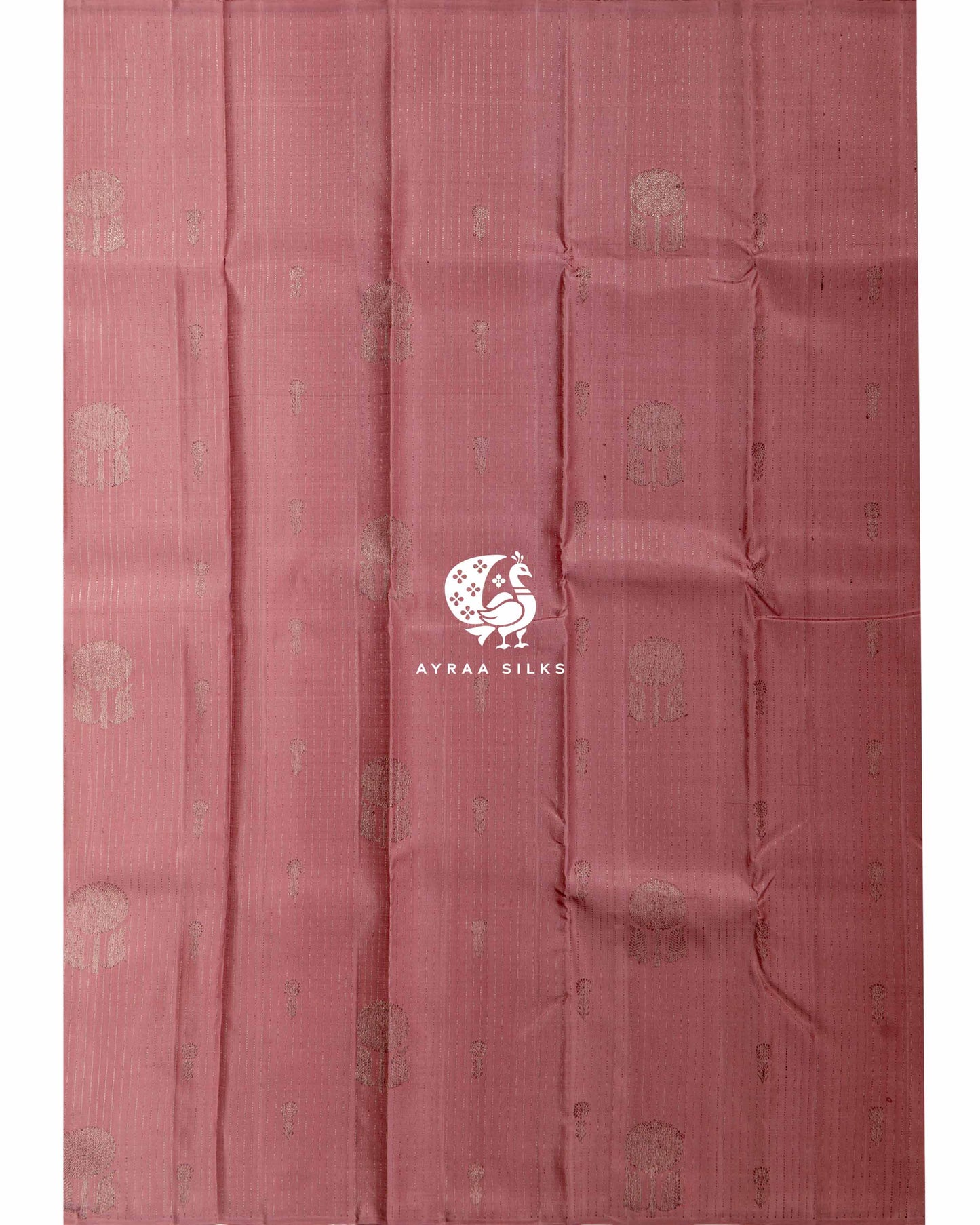 Muted Coral Butta Kanchipuram Saree