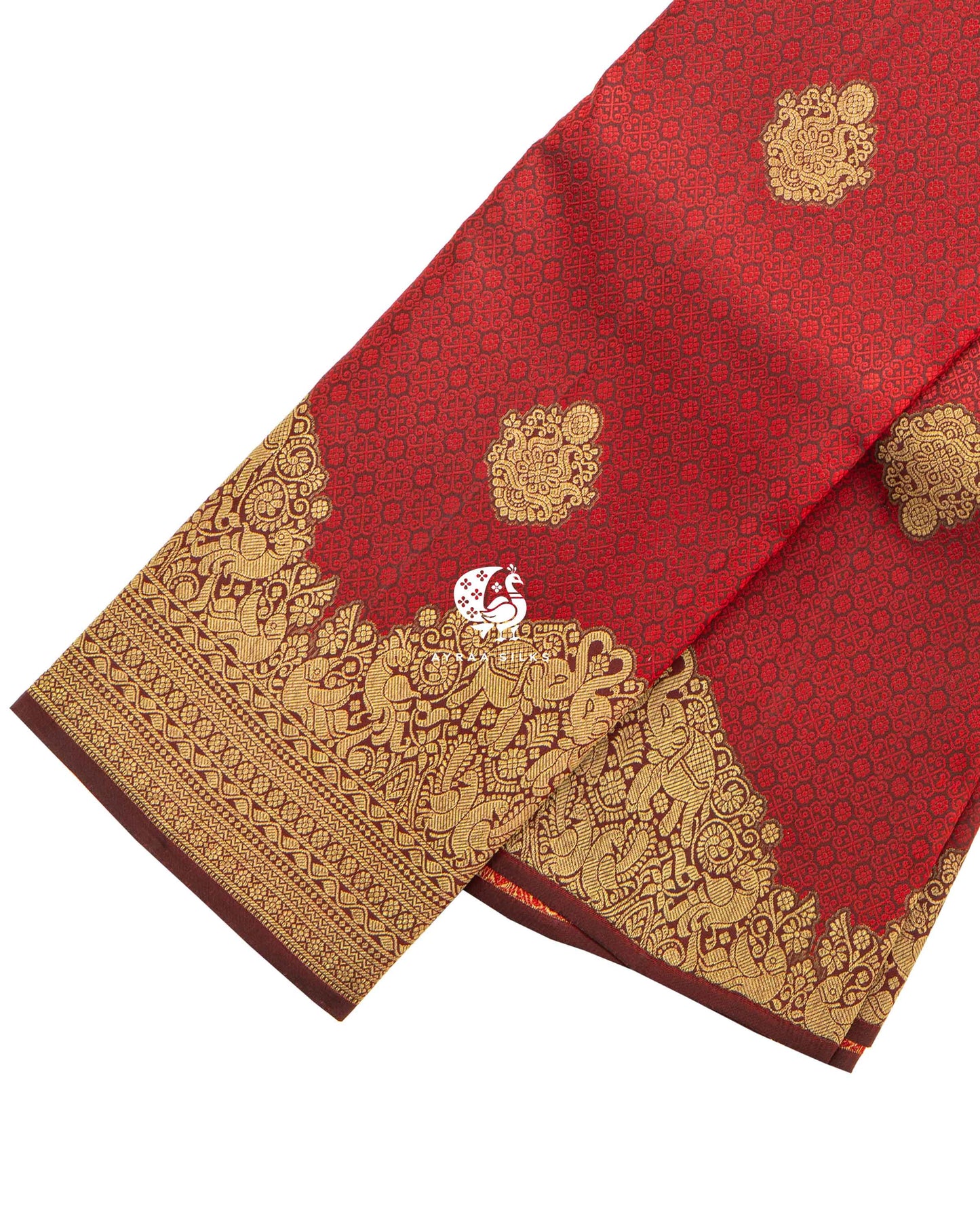Royal Red Thilagam Kanchipuram Saree
