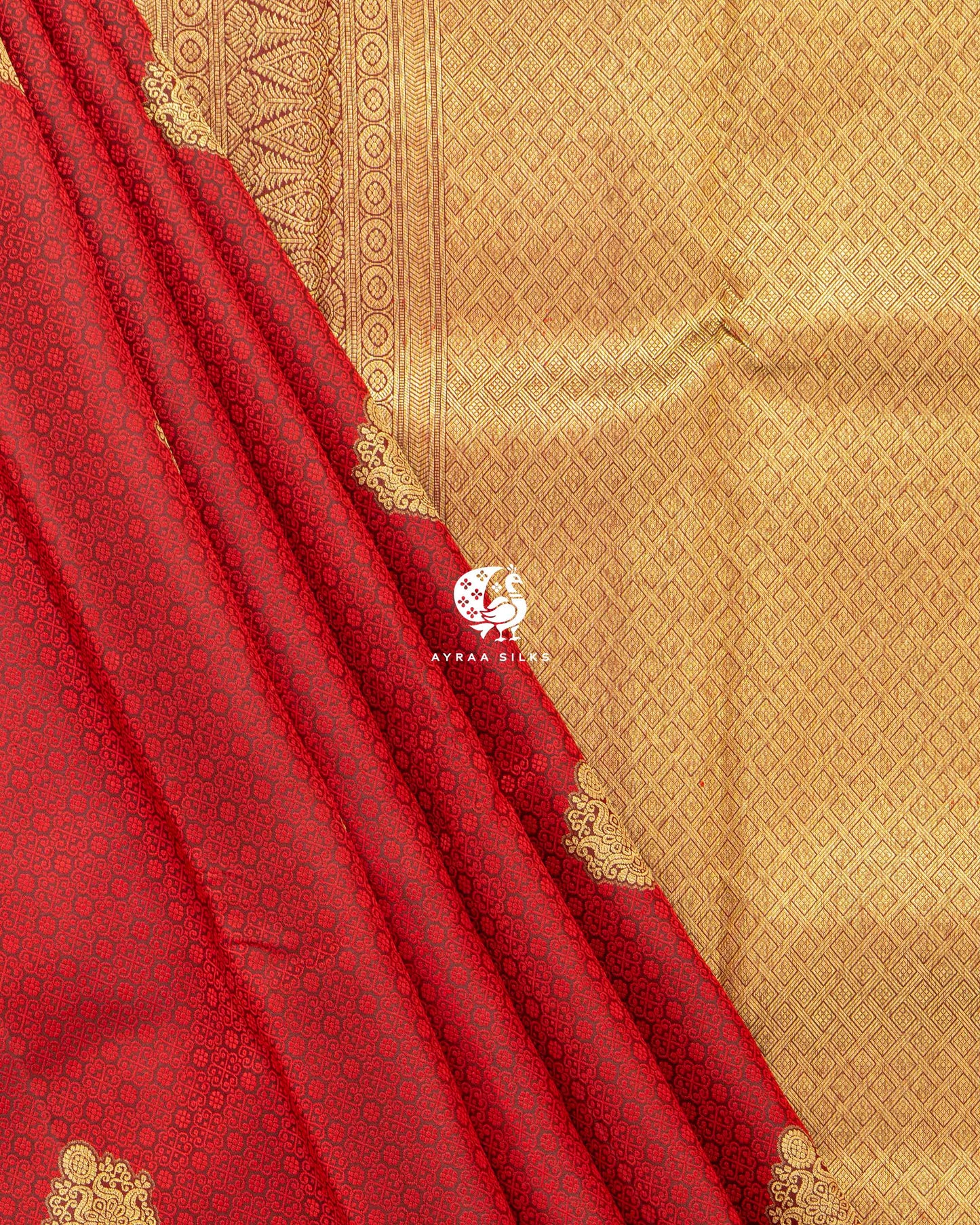 Royal Red Thilagam Kanchipuram Saree