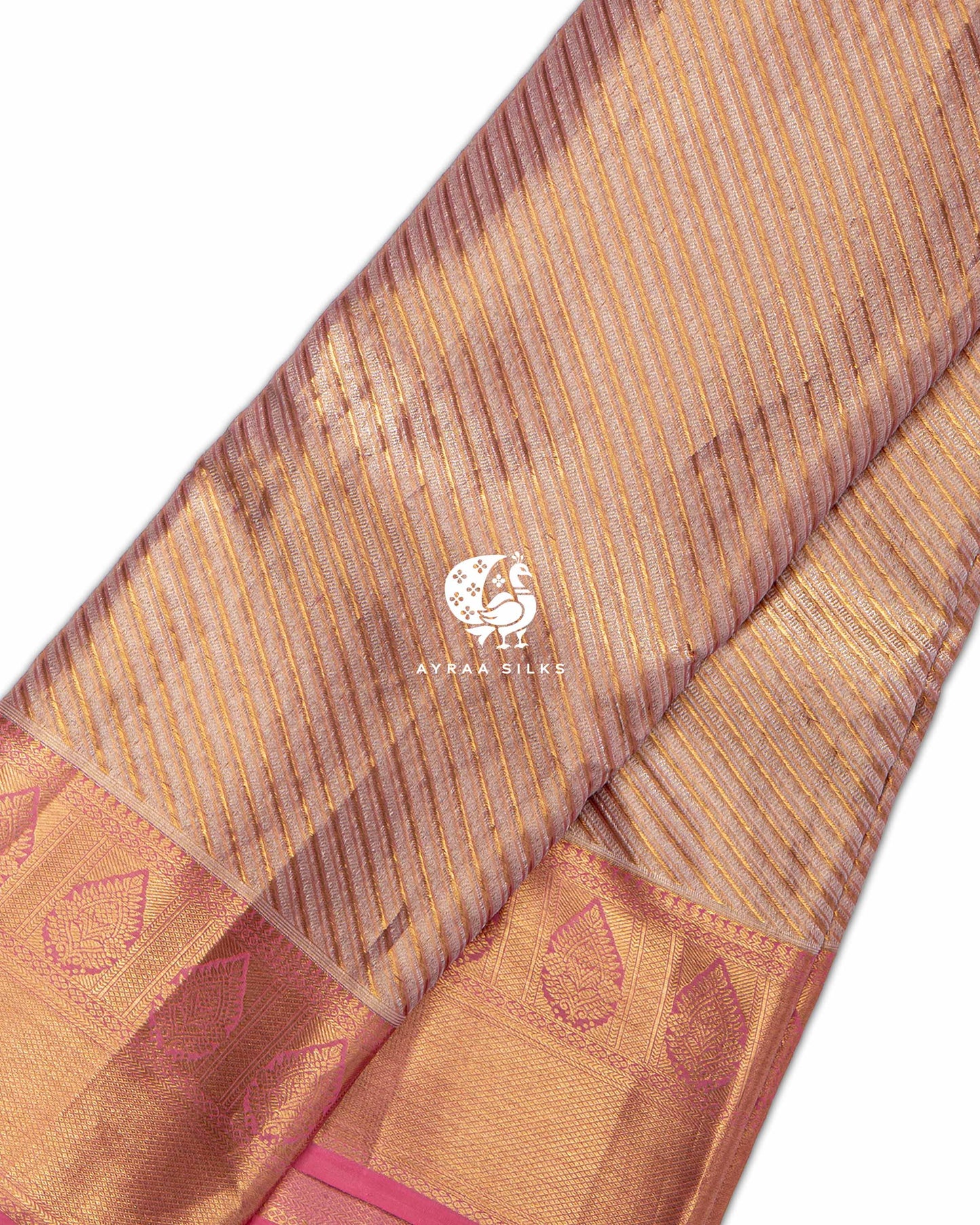 Blush Pink Vaira Oosi Kanchipuram Saree