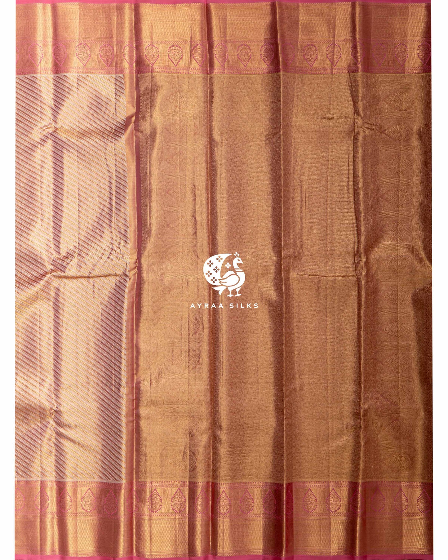 Blush Pink Vaira Oosi Kanchipuram Saree