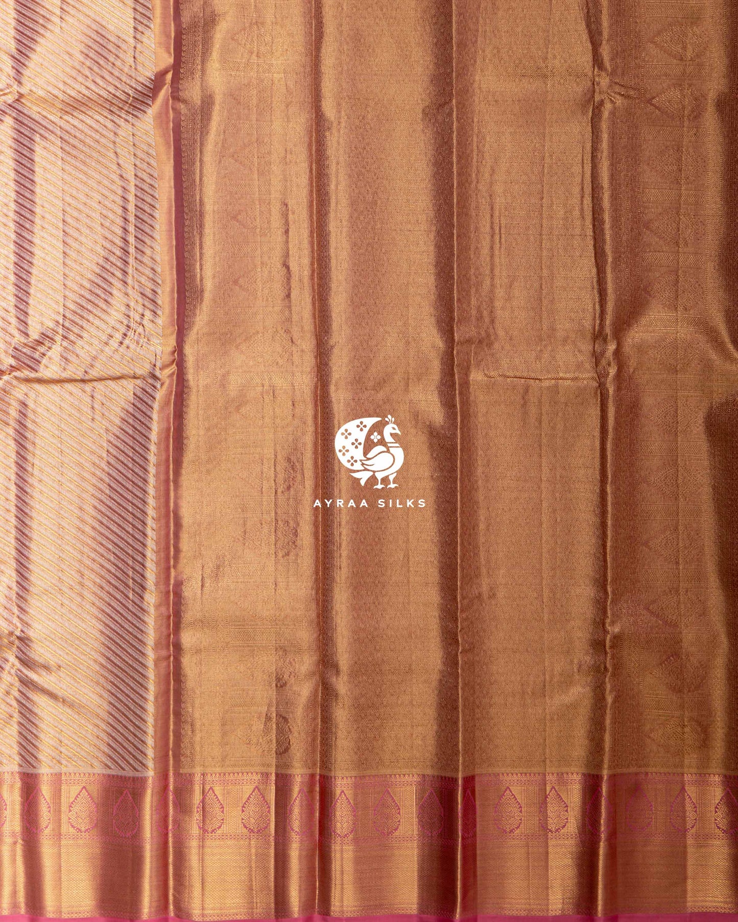 Blush Pink Vaira Oosi Kanchipuram Saree