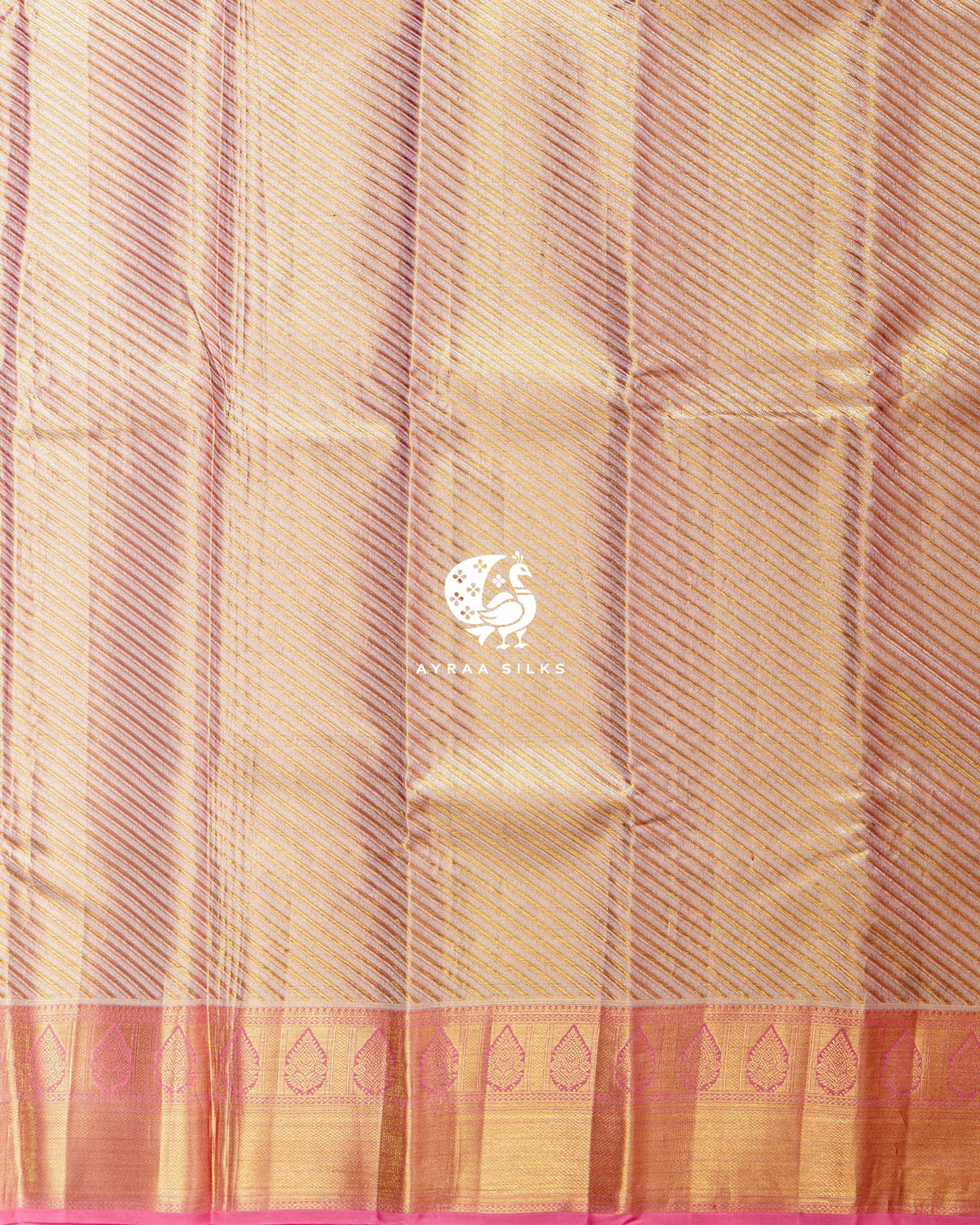 Blush Pink Vaira Oosi Kanchipuram Saree