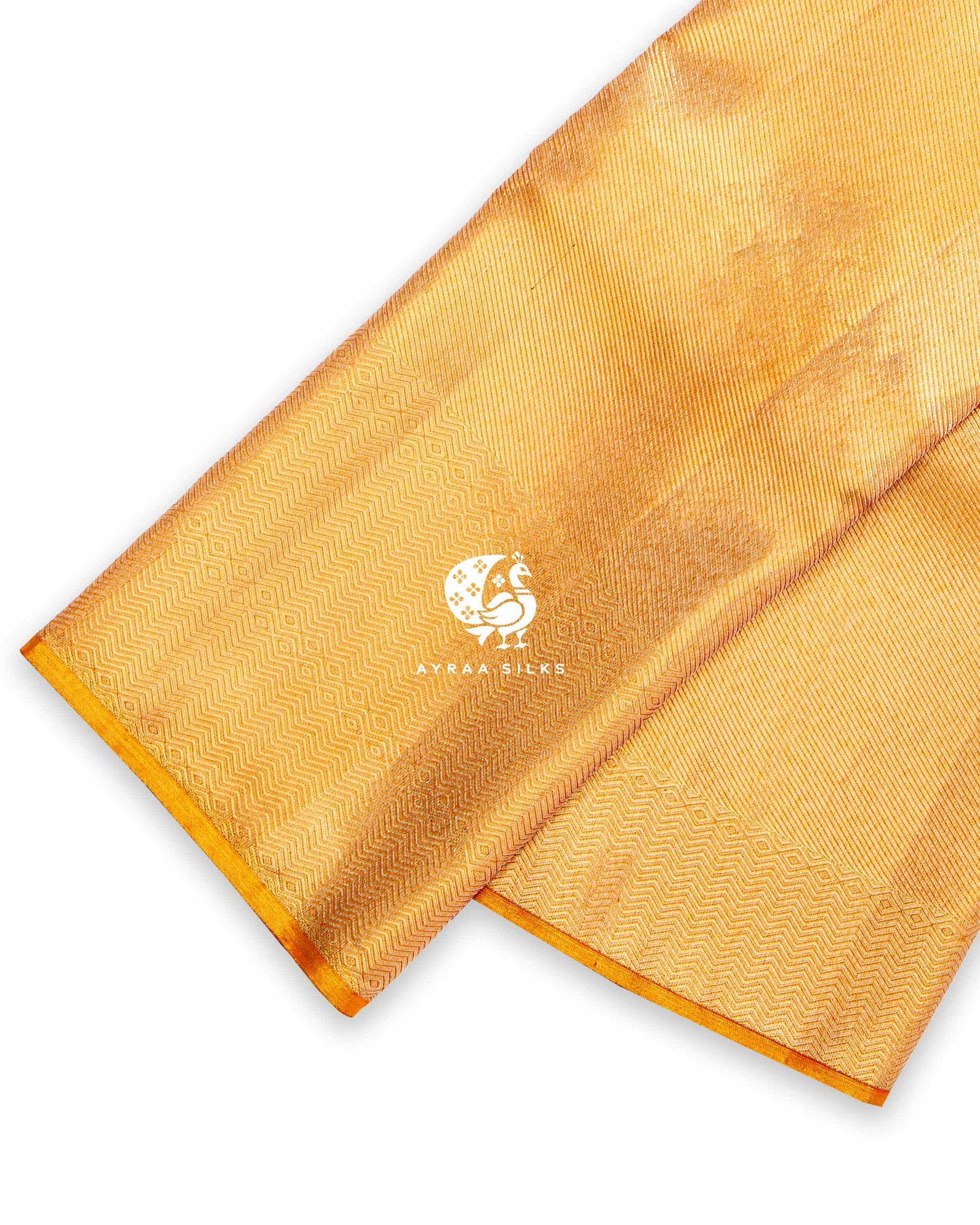 Rust Rekku Kanchipuram Saree