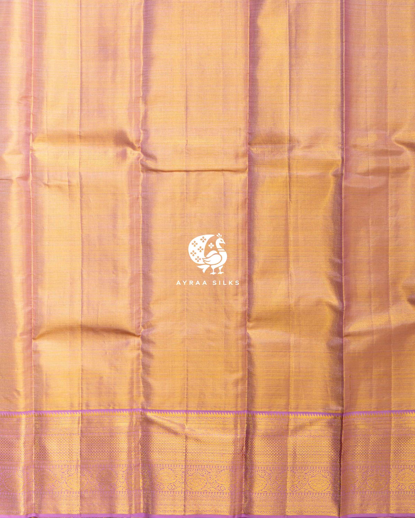 Gold Floral Kanchipuram Saree