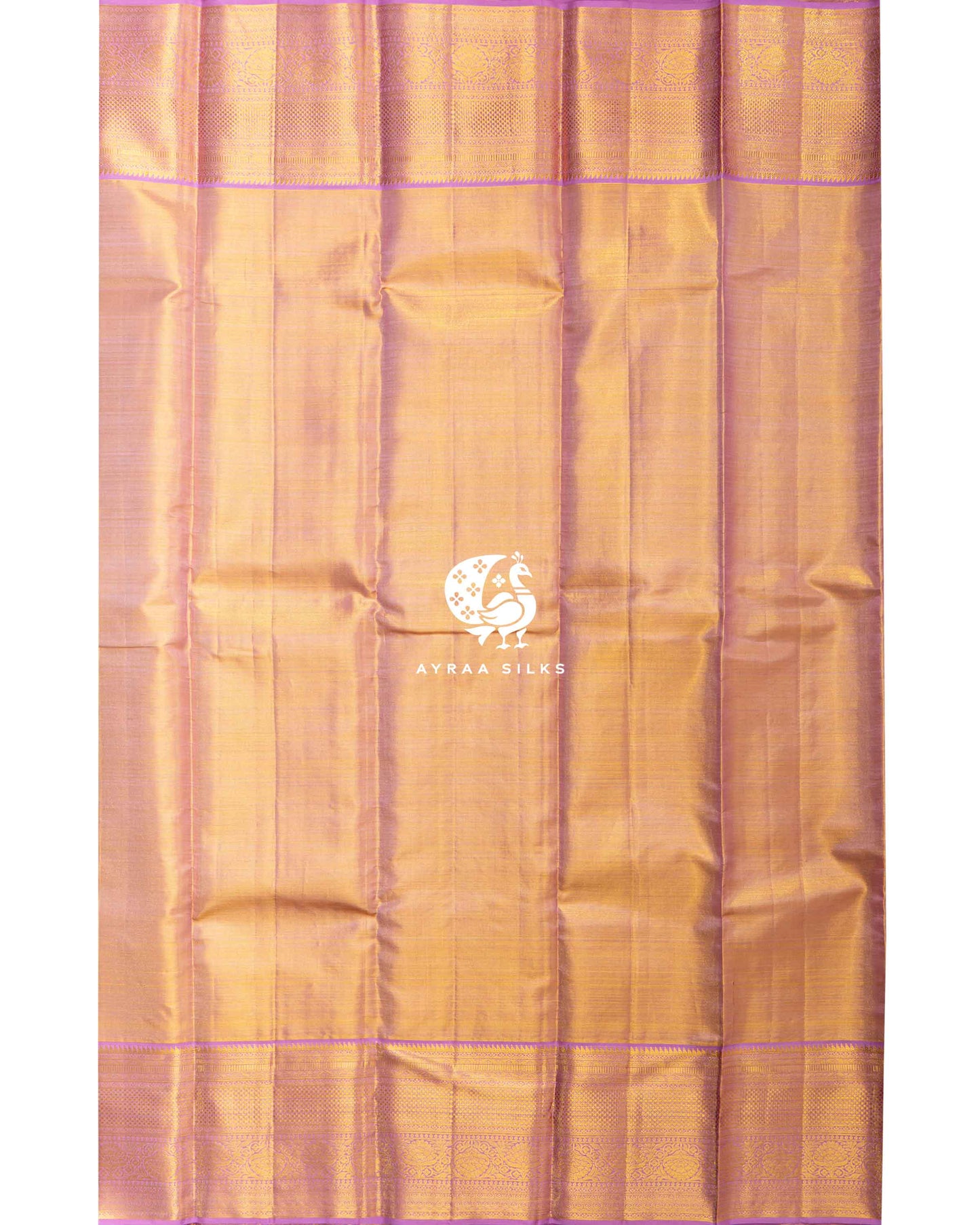 Gold Floral Kanchipuram Saree