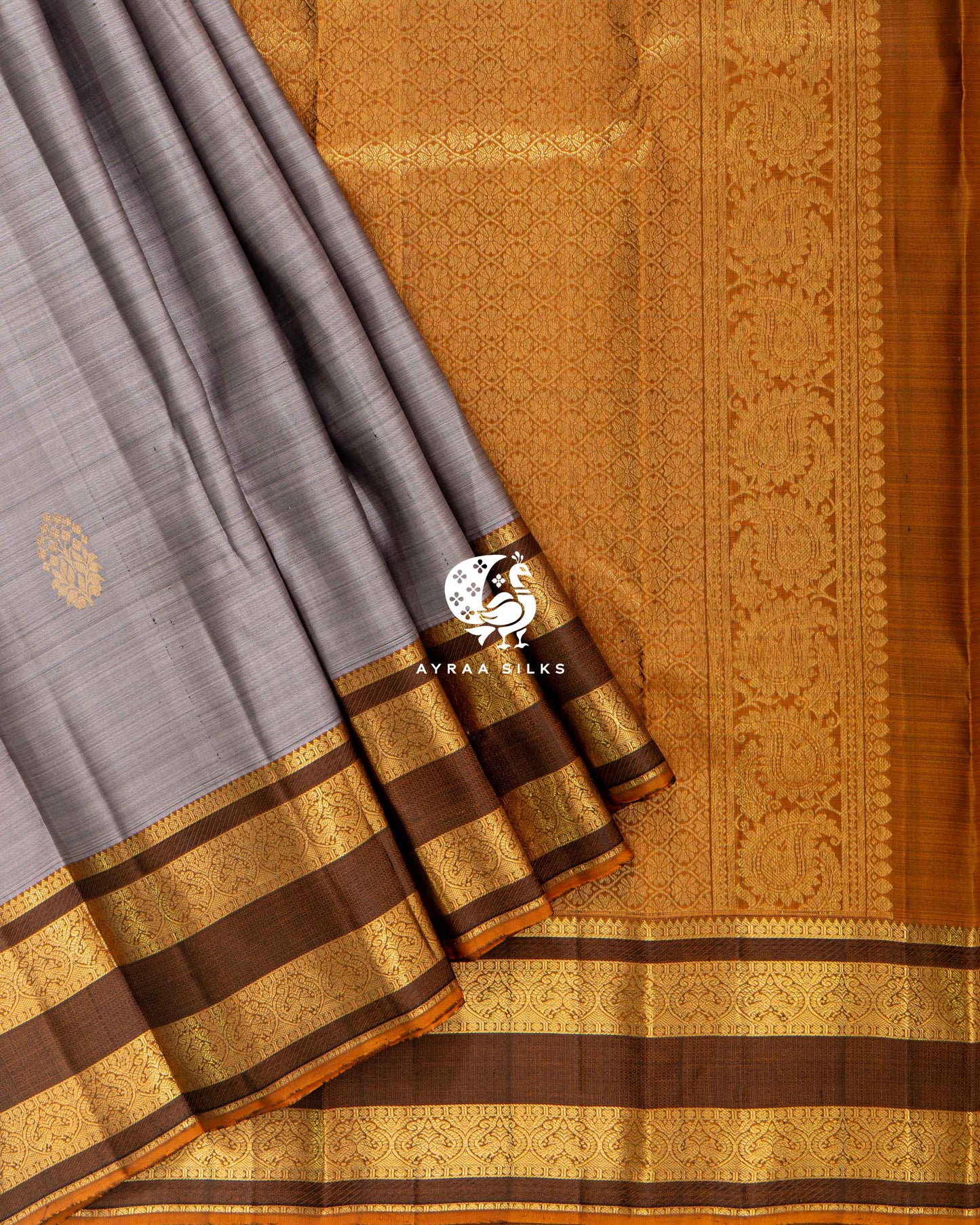 Ash Thilagam Kanchipuram Saree