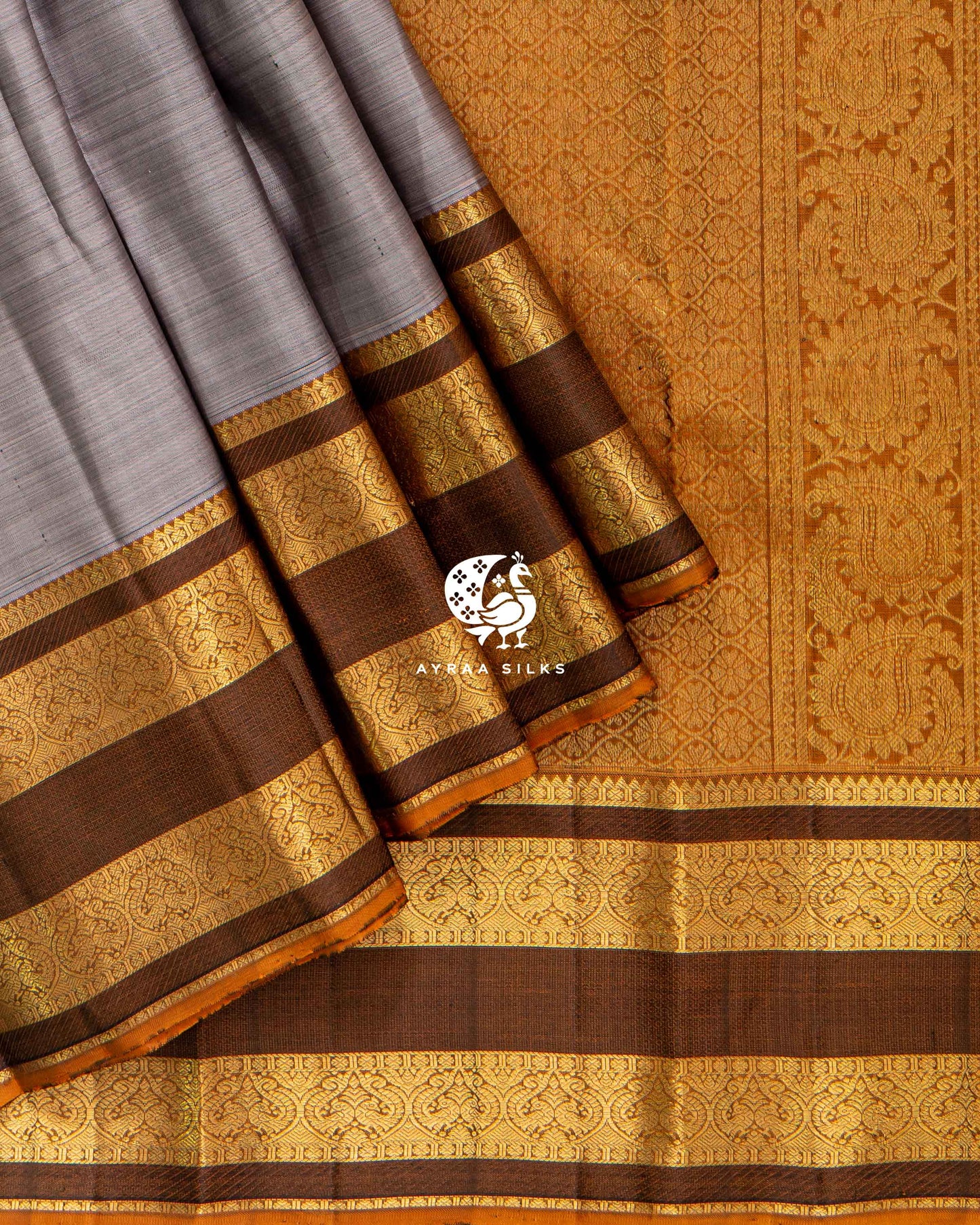 Ash Thilagam Kanchipuram Saree