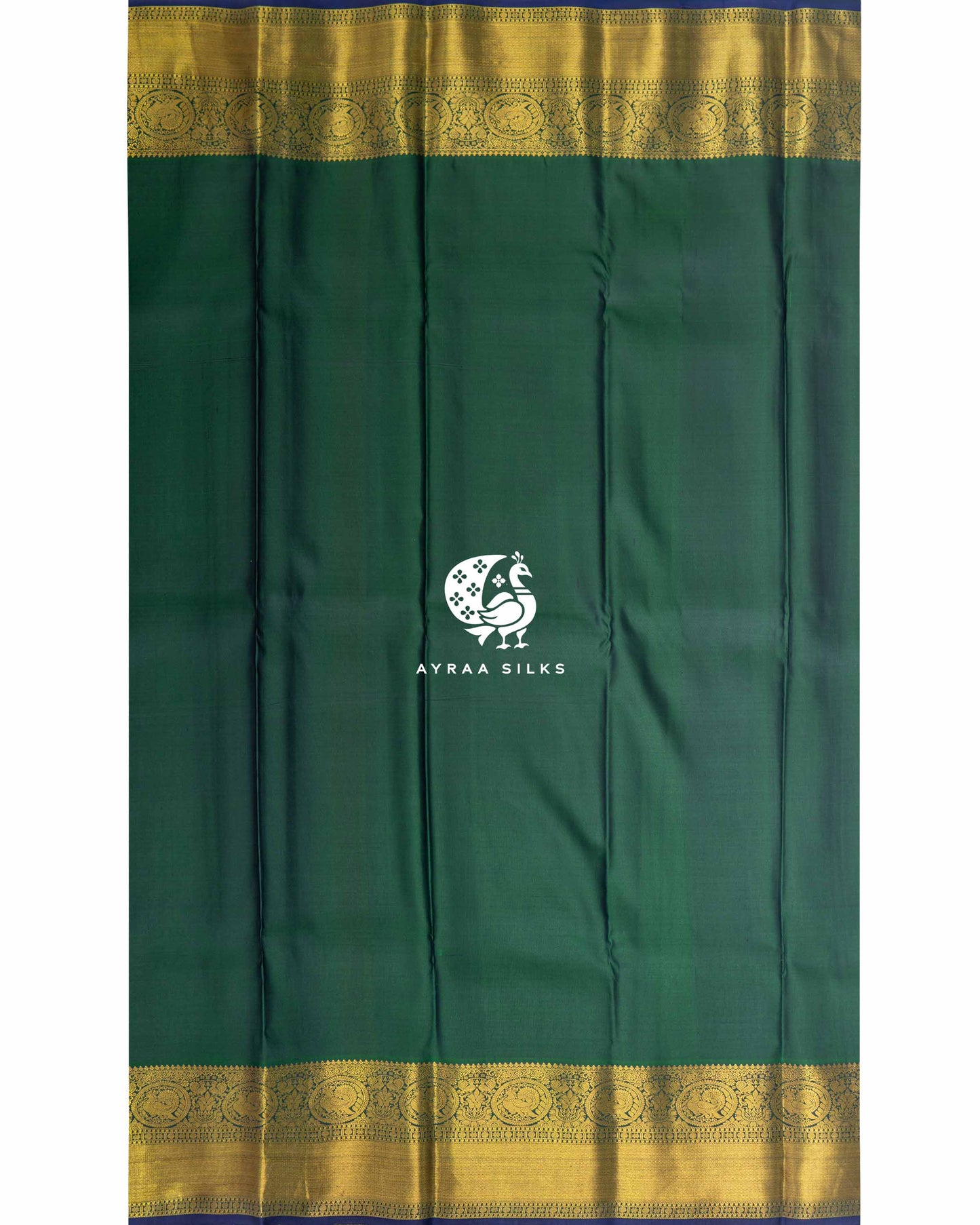 Peach Pushpa Kanchipuram Saree