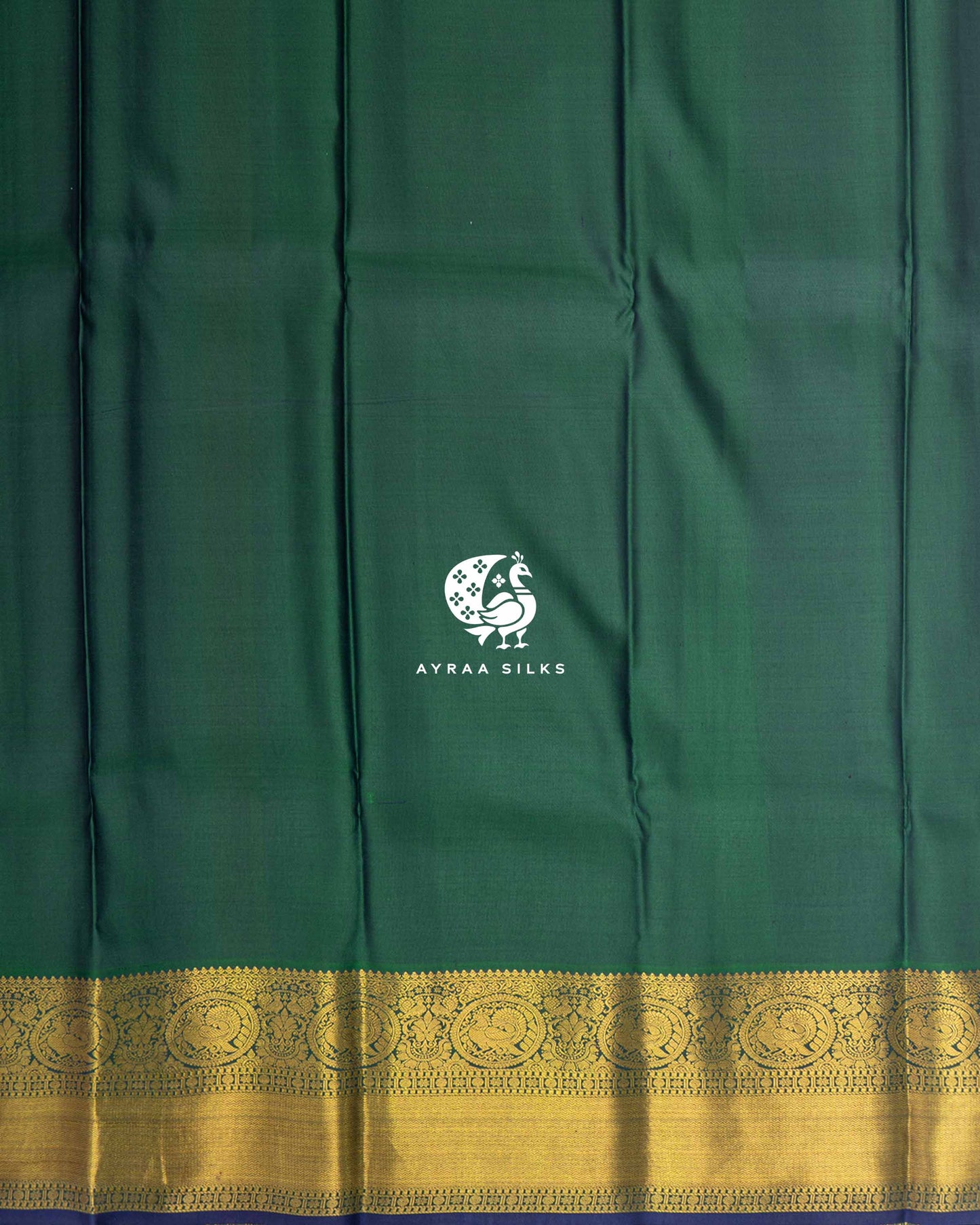 Peach Pushpa Kanchipuram Saree