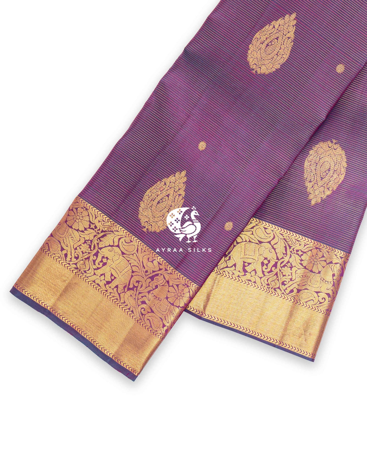 Orchid Thilagam Kanchipuram Saree