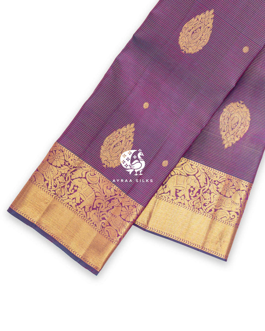Orchid Thilagam Kanchipuram Saree