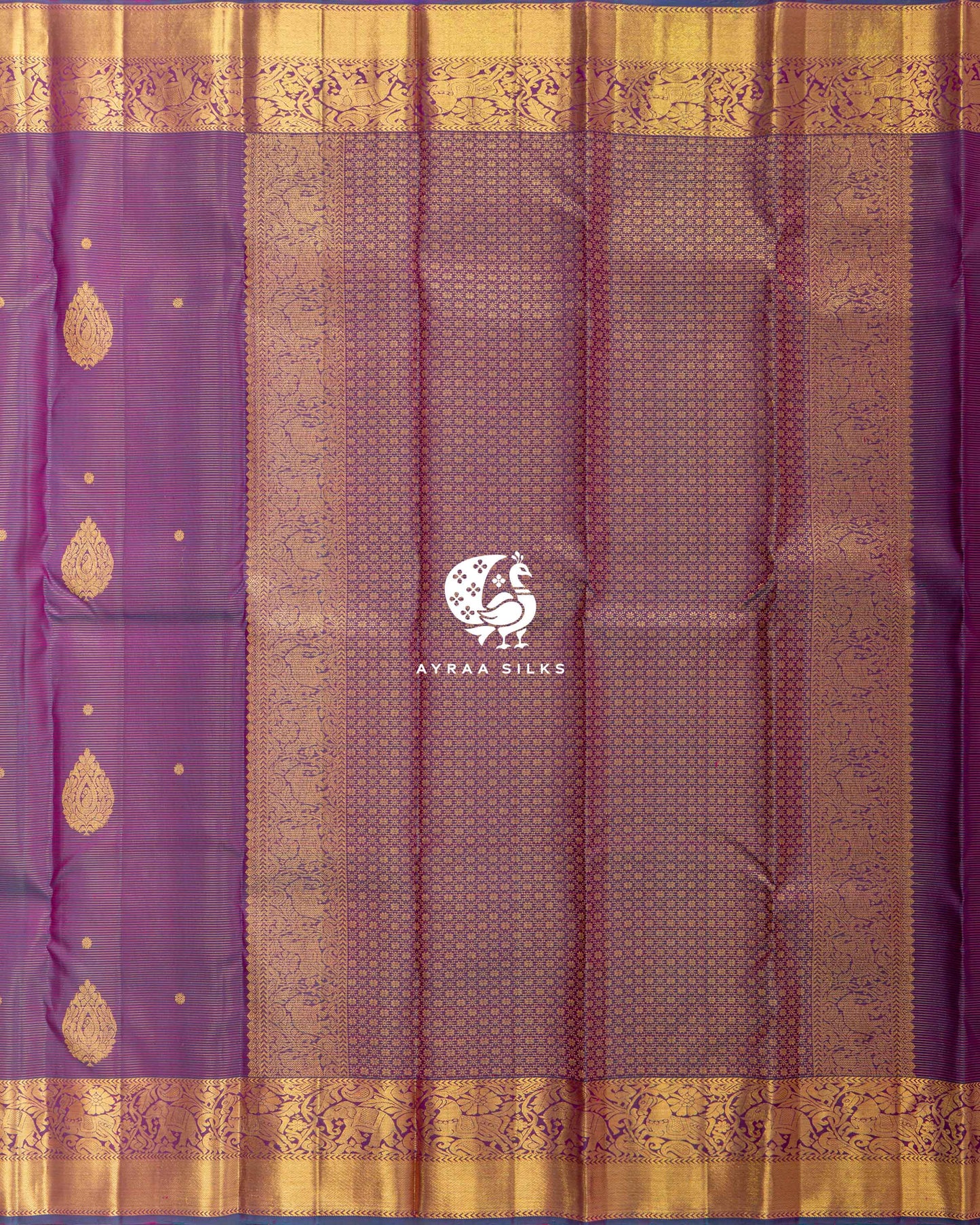 Orchid Thilagam Kanchipuram Saree