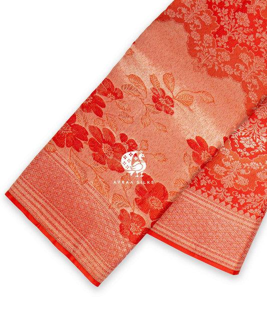 Vermilion Vritti Kanchipuram Saree