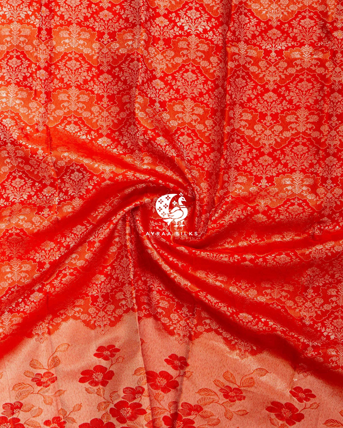 Vermilion Vritti Kanchipuram Saree